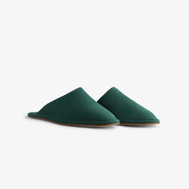aim-leon-dore-nubuck-travel-slipper-gr-n-unisex-slipper-italien-leder image 1