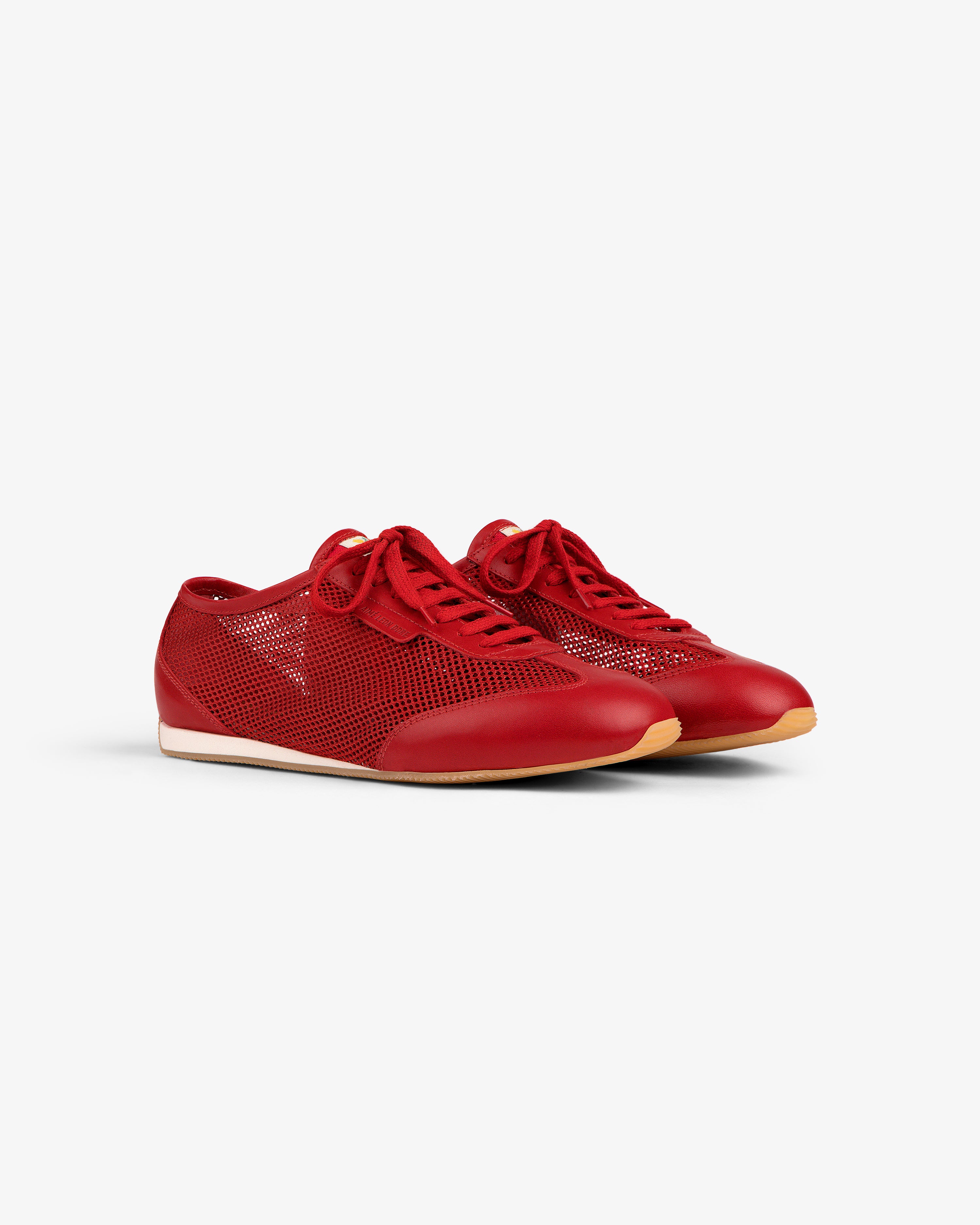 aim-leon-dore-low-profile-mesh-trainer-rote-damen-sneaker image 2