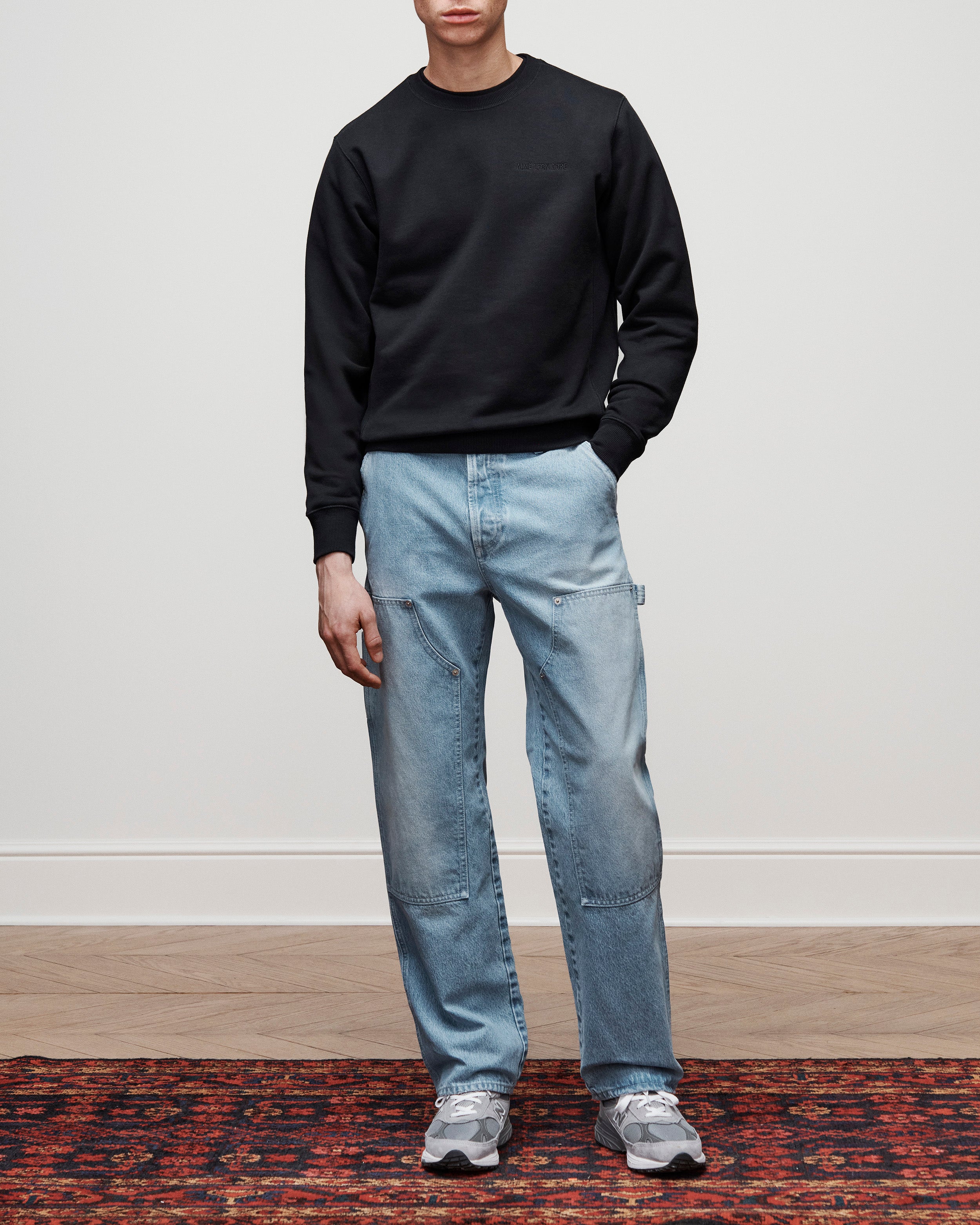 aim-leon-dore-denim-carpenter-pant-indigo-straight-fit-aus-baumwolle image 3