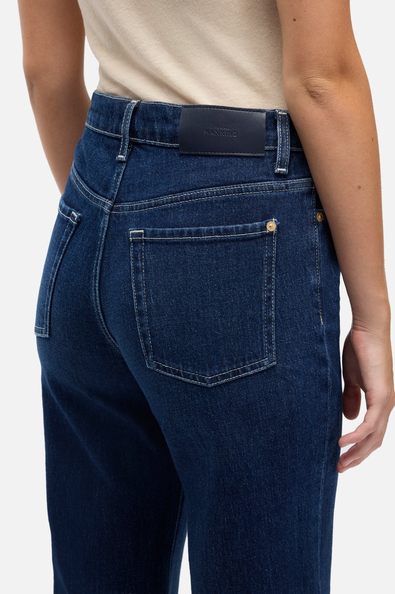 7-for-all-mankind-mankind-retro-flare-jeans-high-rise-flare-in-oceandrift image 4