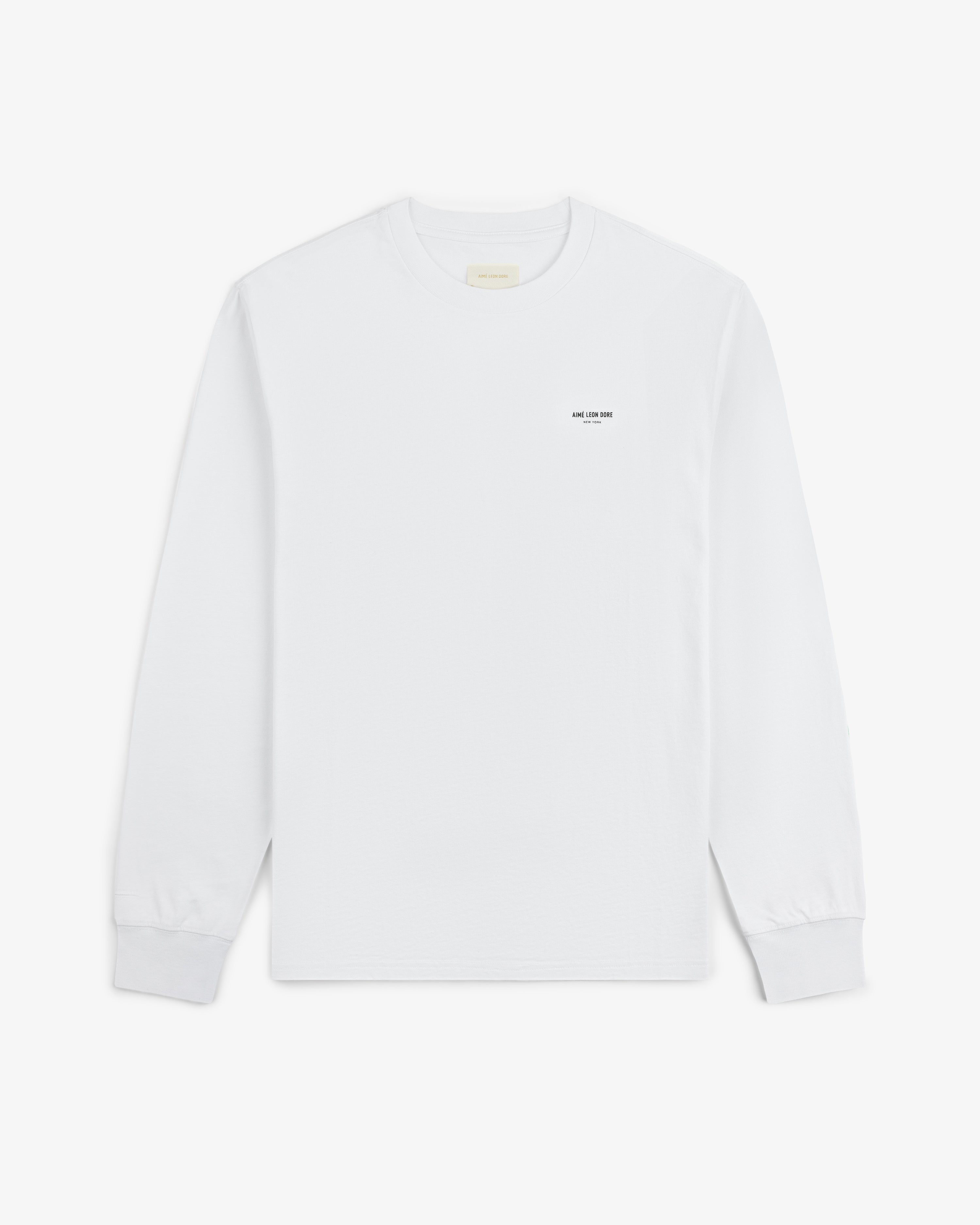 aim-leon-dore-long-sleeve-micro-logo-tee-wei-es-langarmshirt image 2