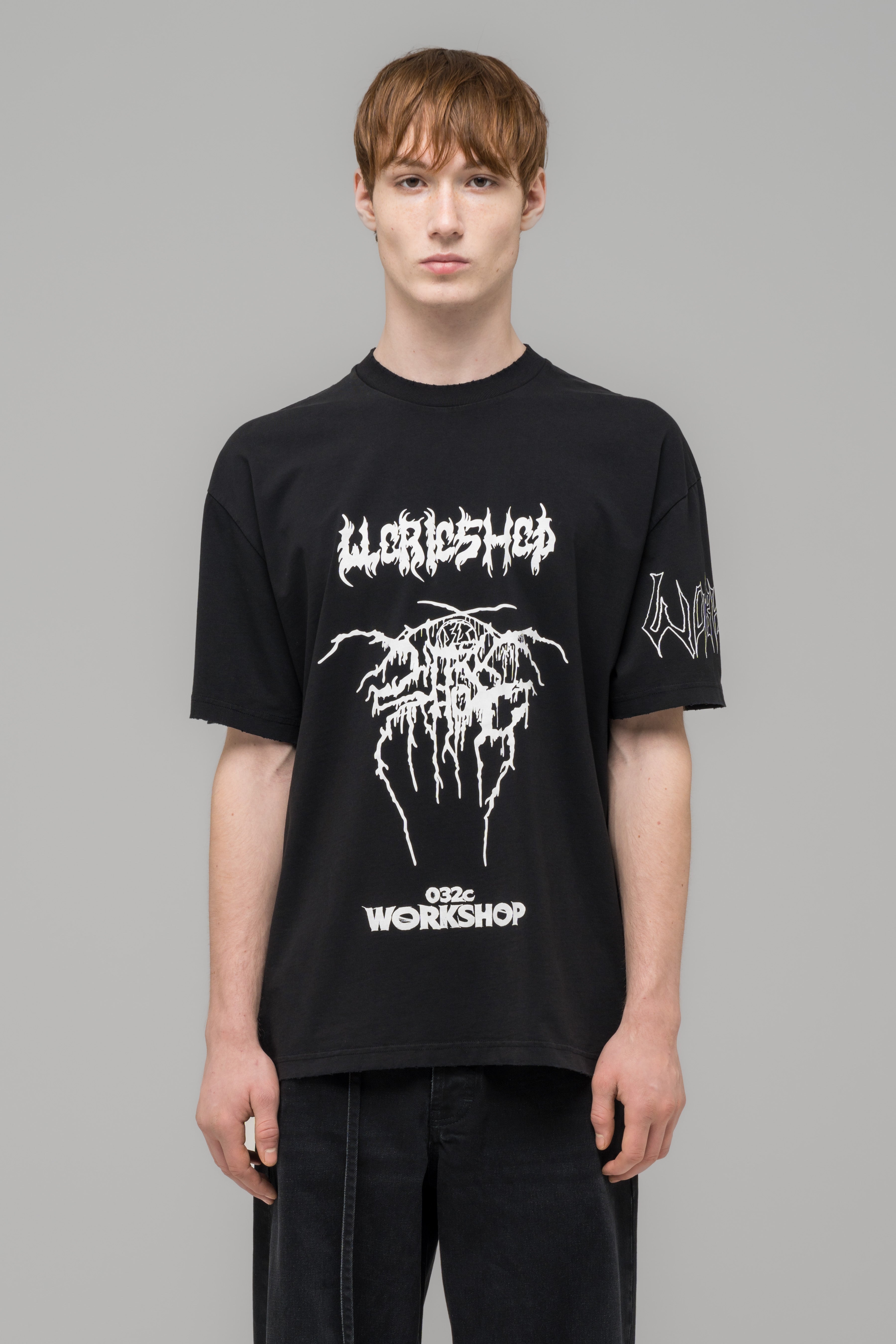 032c-armour-t-shirt-vintage-schwarz-unisex image 2