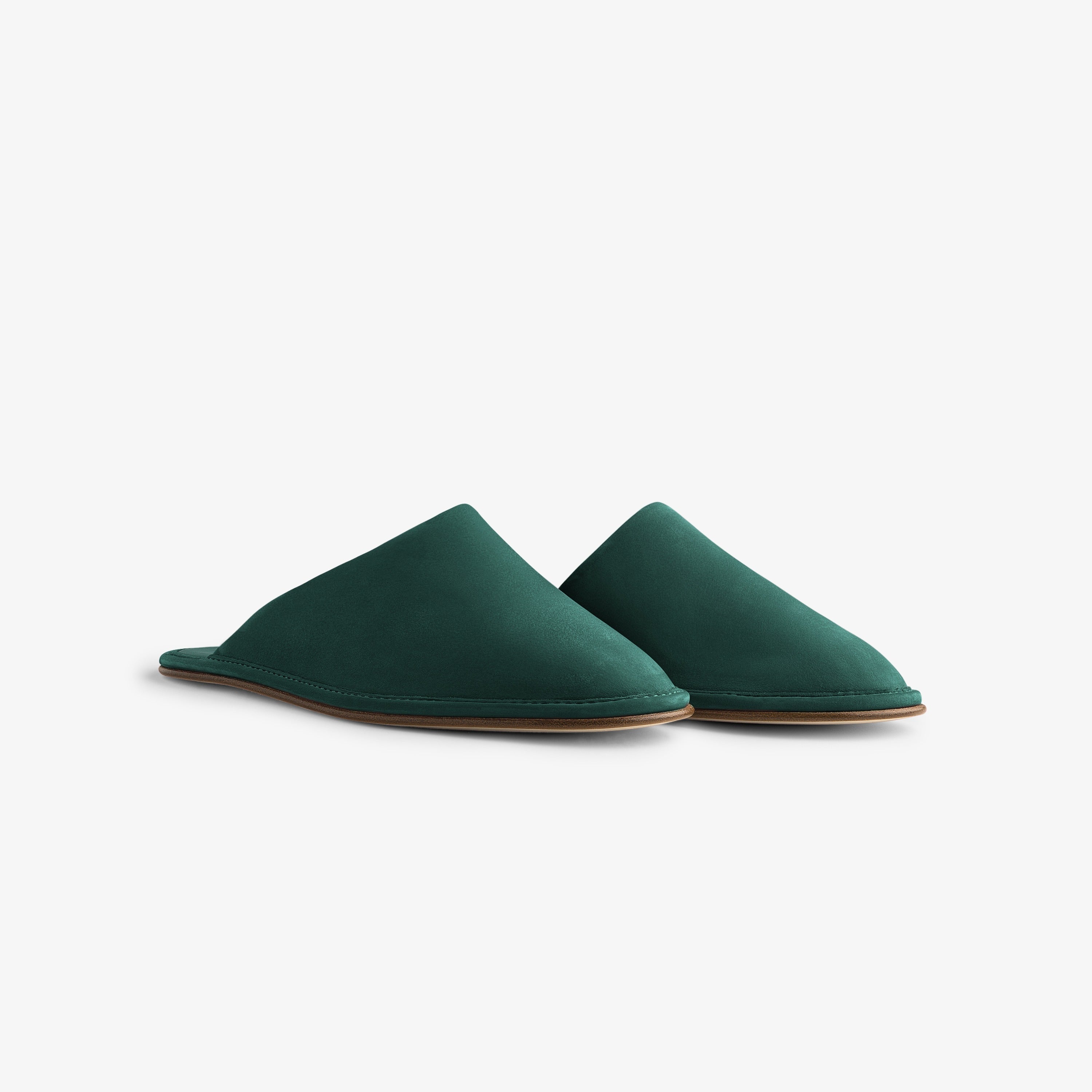 aim-leon-dore-nubuck-travel-slipper-gr-n-unisex-slipper-italien-leder image 1