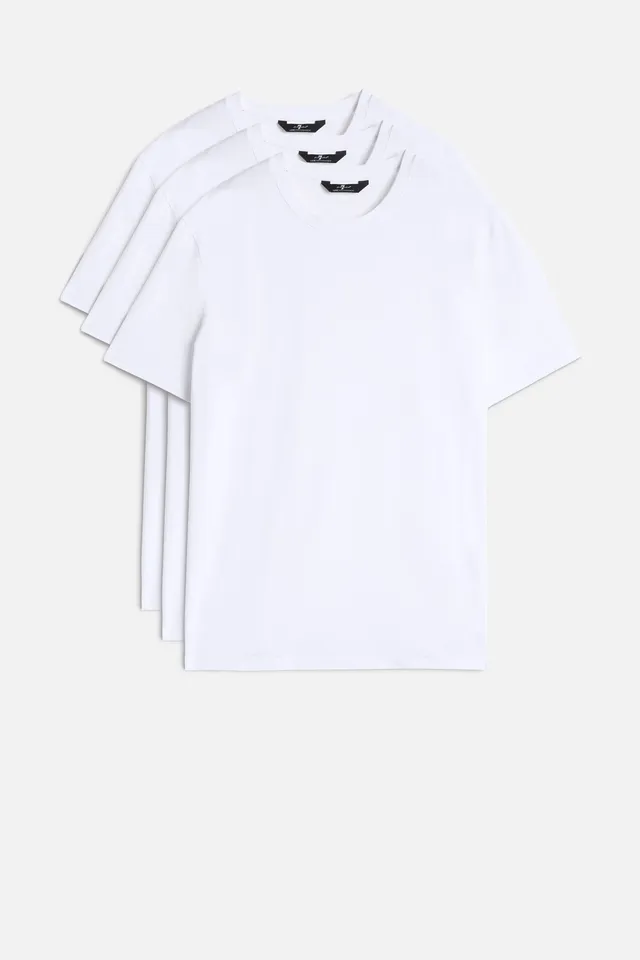 7-for-all-mankind-3-pack-luxe-performance-tees-white-herren-t-shirts image 1