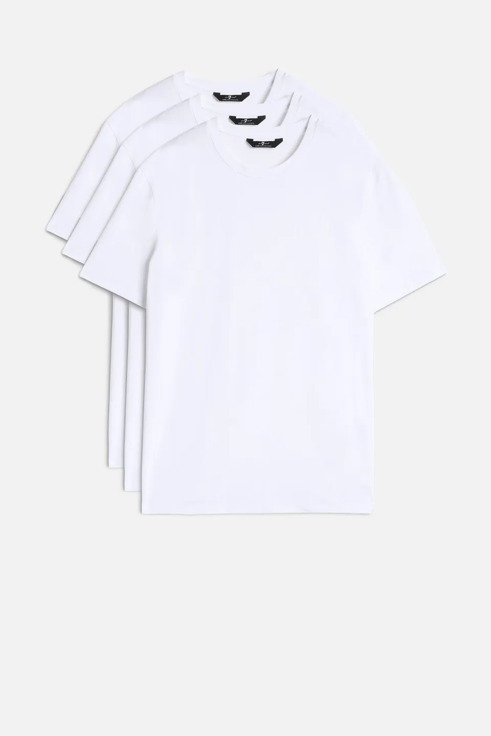 7-for-all-mankind-3-pack-luxe-performance-tees-white-herren-t-shirts image 1