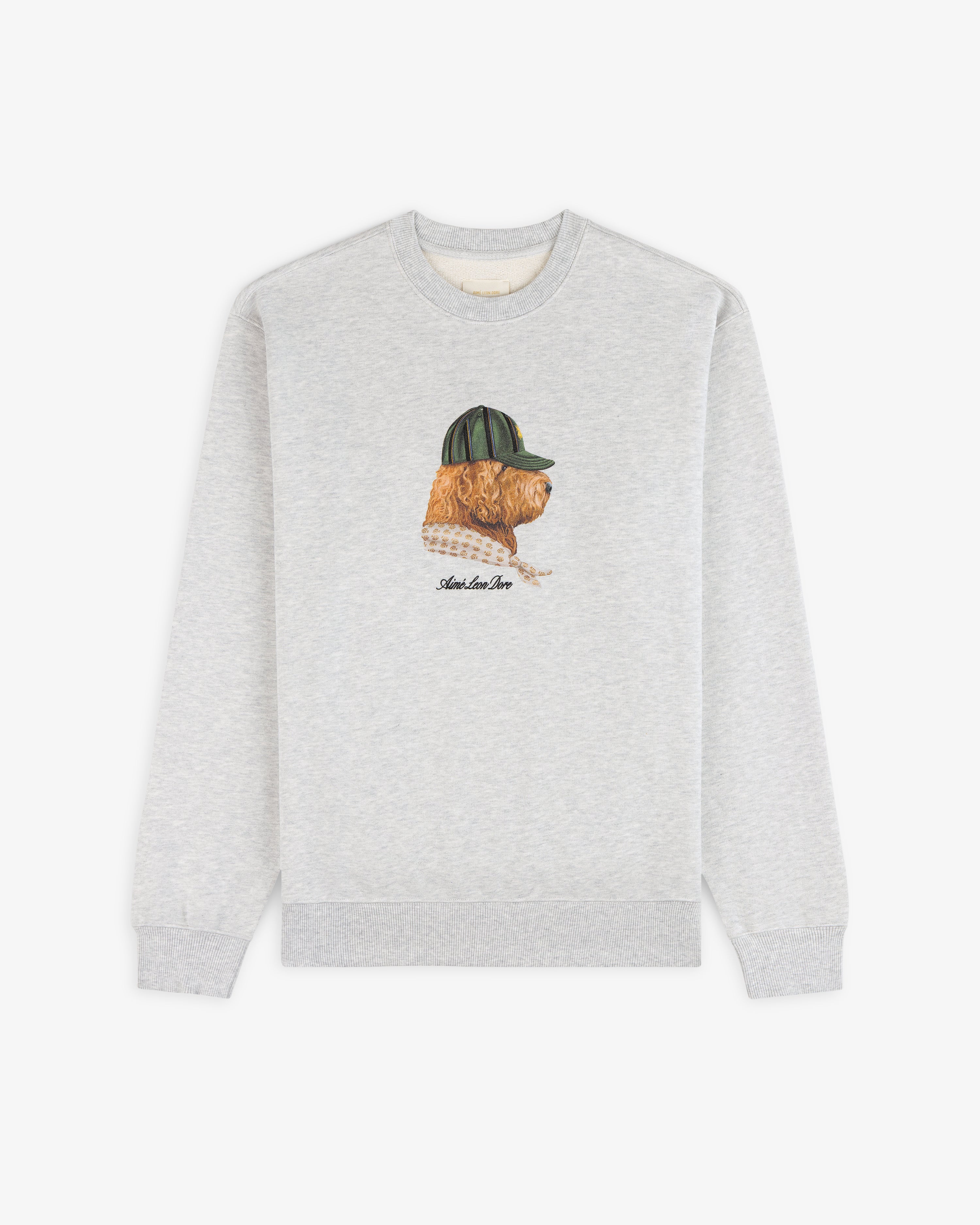 aim-leon-dore-buddy-crewneck-sweatshirt-grau-regular-fit image 2