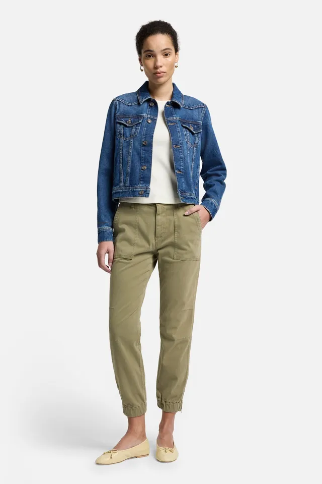 7-for-all-mankind-darted-boyfriend-jogger-sateen-army-hose image 1
