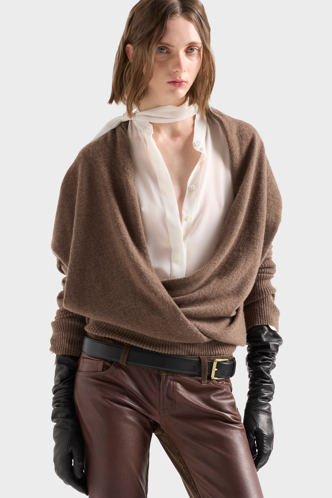 7-for-all-mankind-wrap-v-neck-sweater-damen-pullover-wool-seashell image 3