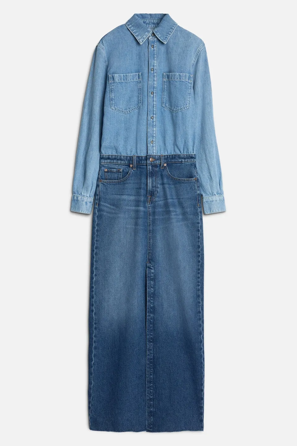 7-for-all-mankind-maxi-dress-denimkleid-in-ipanema image 1