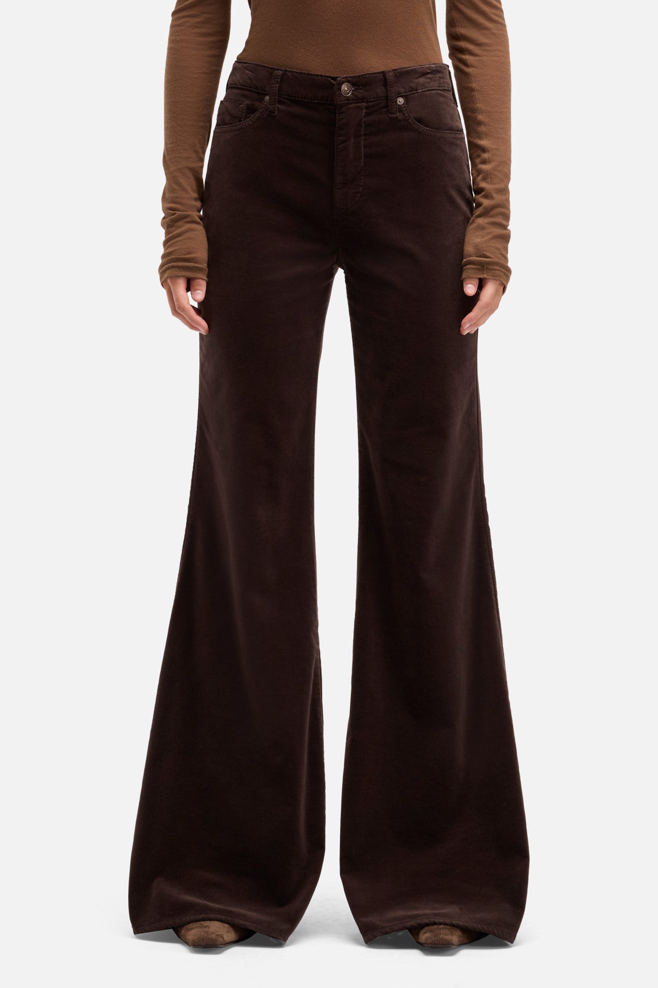 7-for-all-mankind-retro-flare-hose-damen-velvet-chocolate-braun image 3