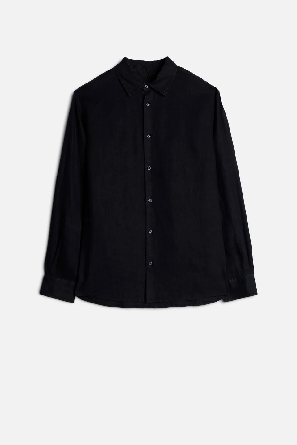 7-for-all-mankind-classic-linen-button-up-hemd-navy image 1