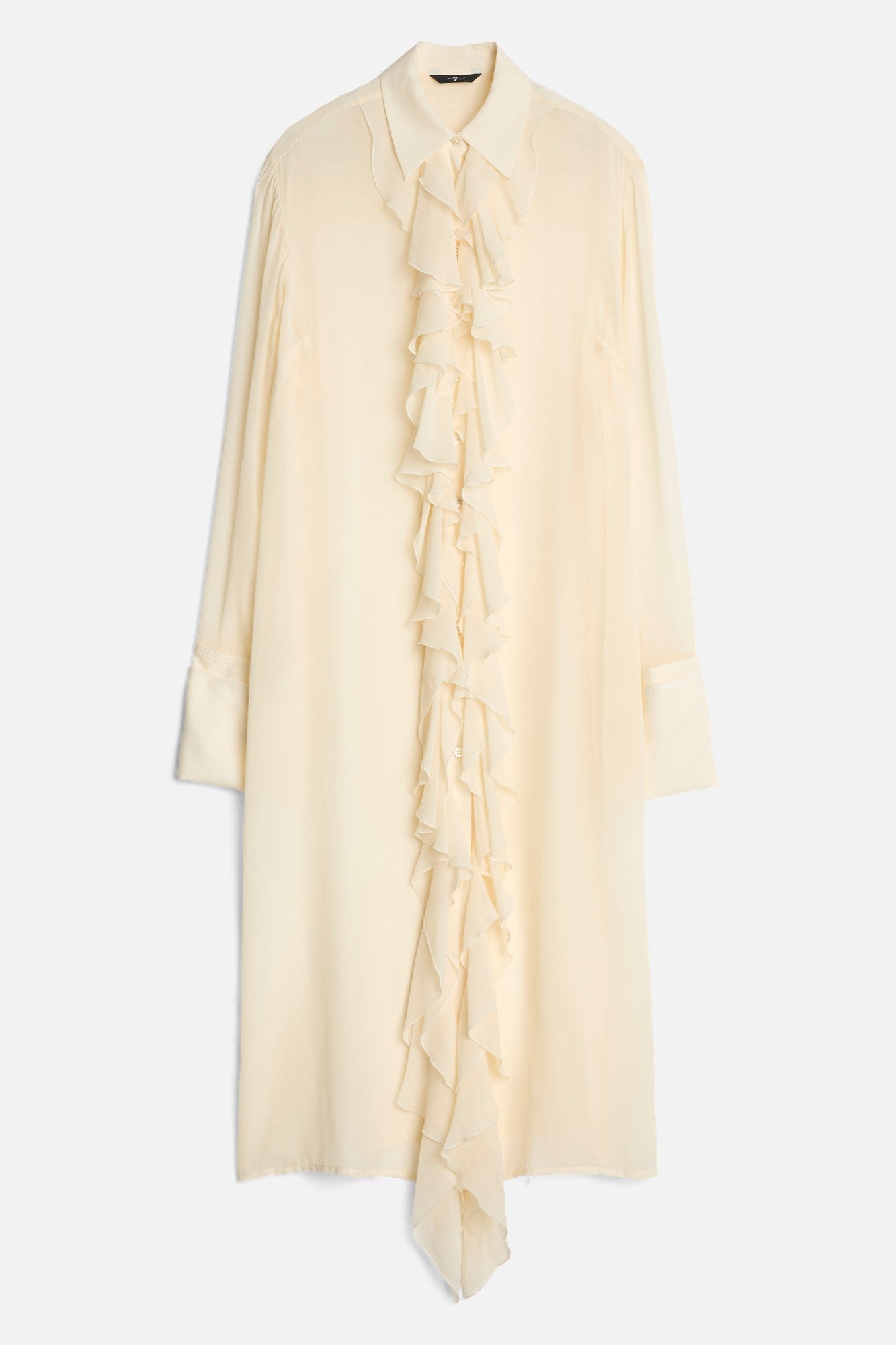 7-for-all-mankind-silk-ruffle-kleid-solitary-star-seide image 1