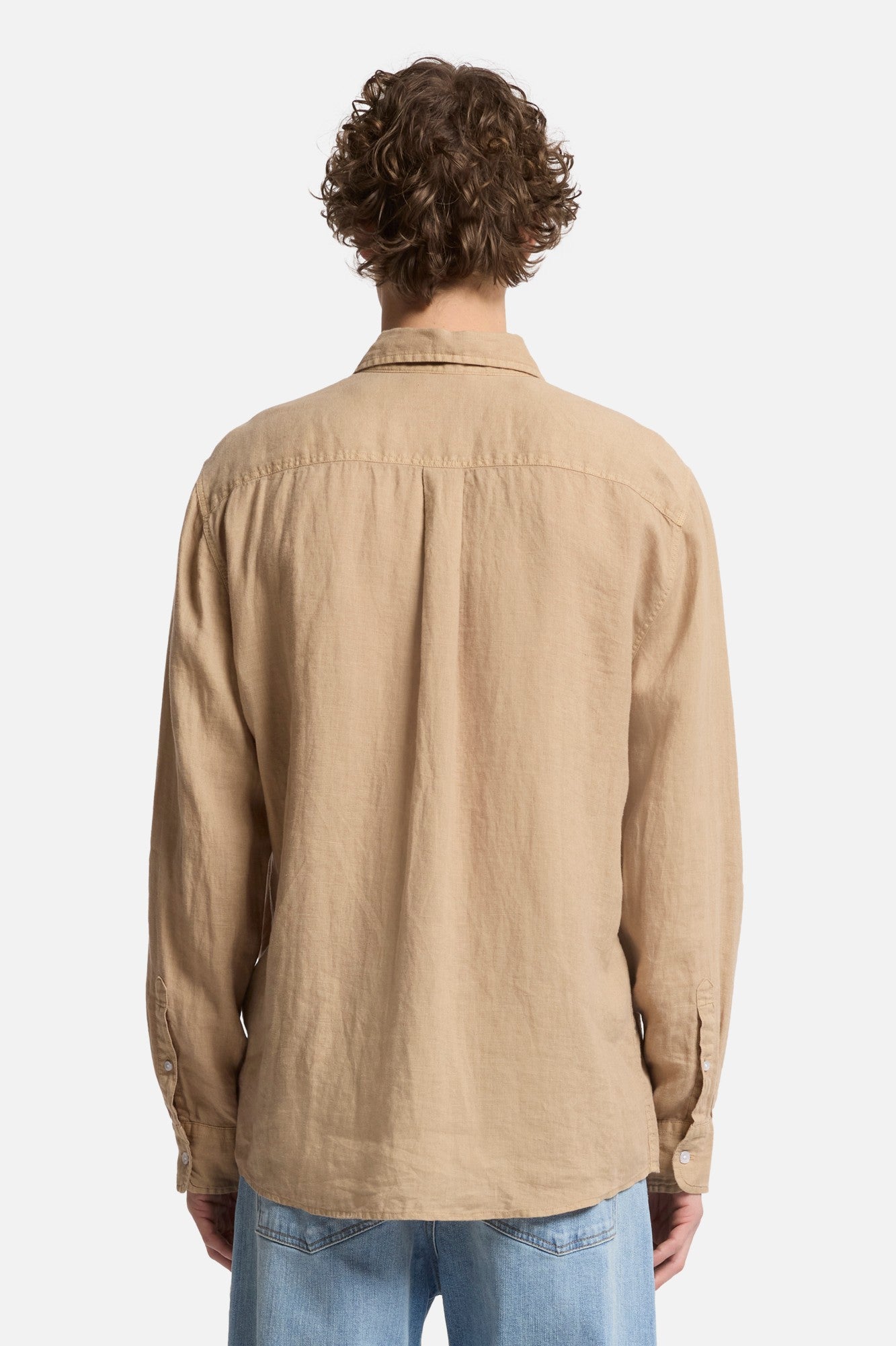 7-for-all-mankind-classic-linen-hemd-in-taupe image 5