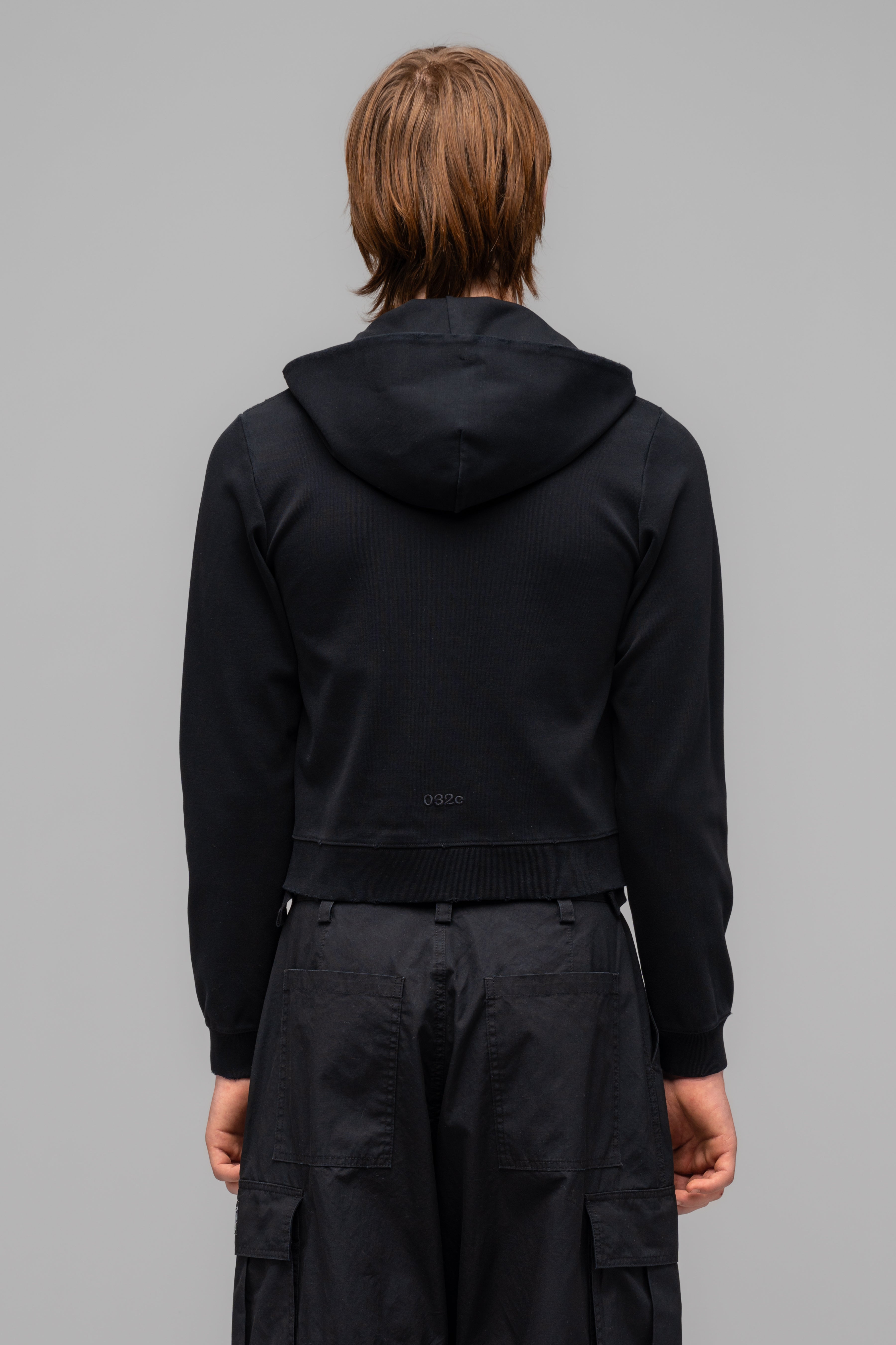 032c-tight-zip-up-hoodie-washed-black-nighthawks-psw25 image 5