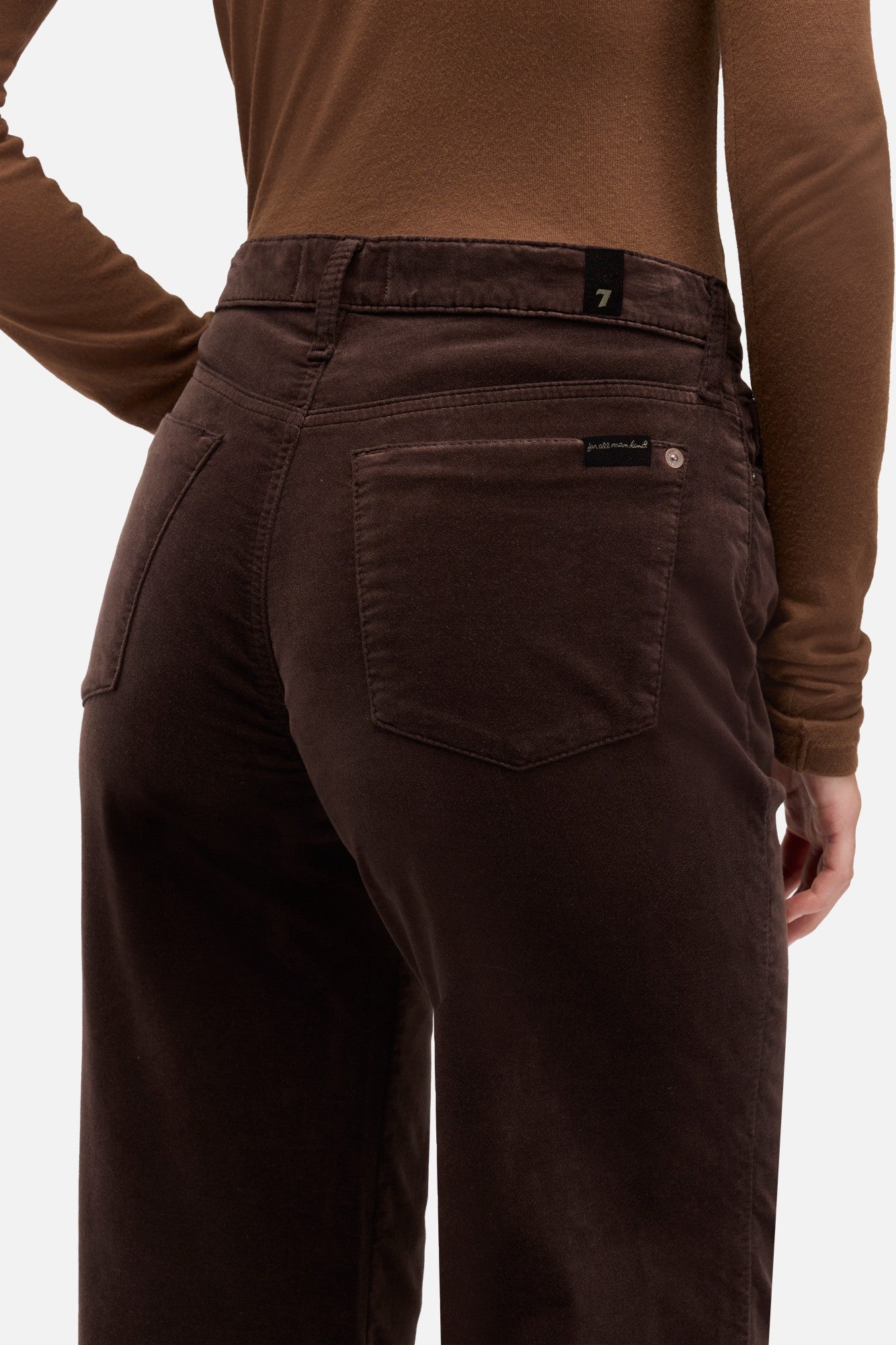 7-for-all-mankind-retro-flare-hose-damen-velvet-chocolate-braun image 4
