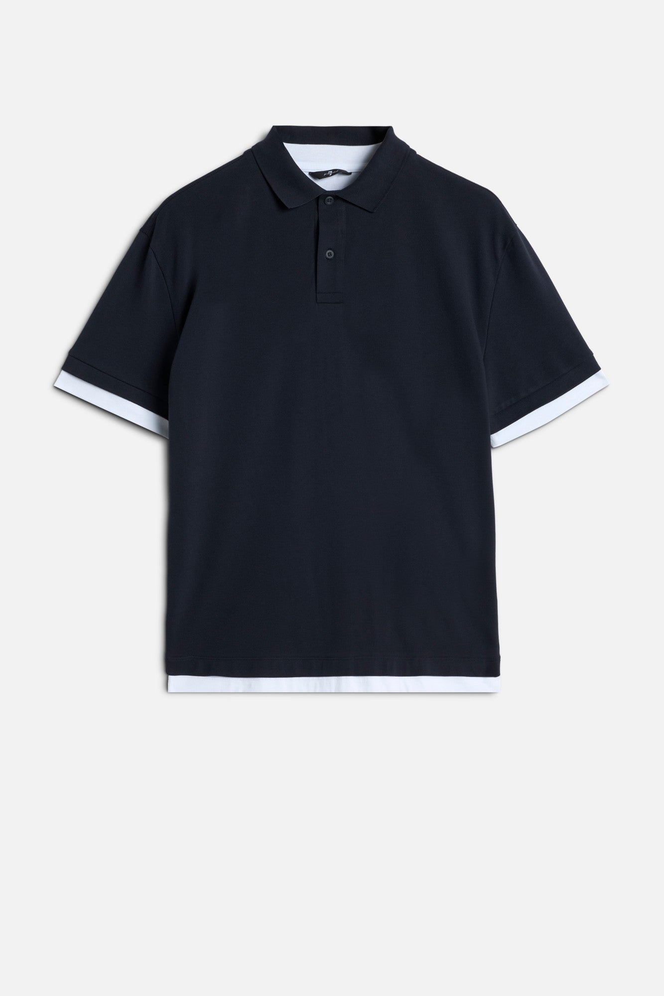 7-for-all-mankind-double-layer-polo-shirt-midnight-herren image 1
