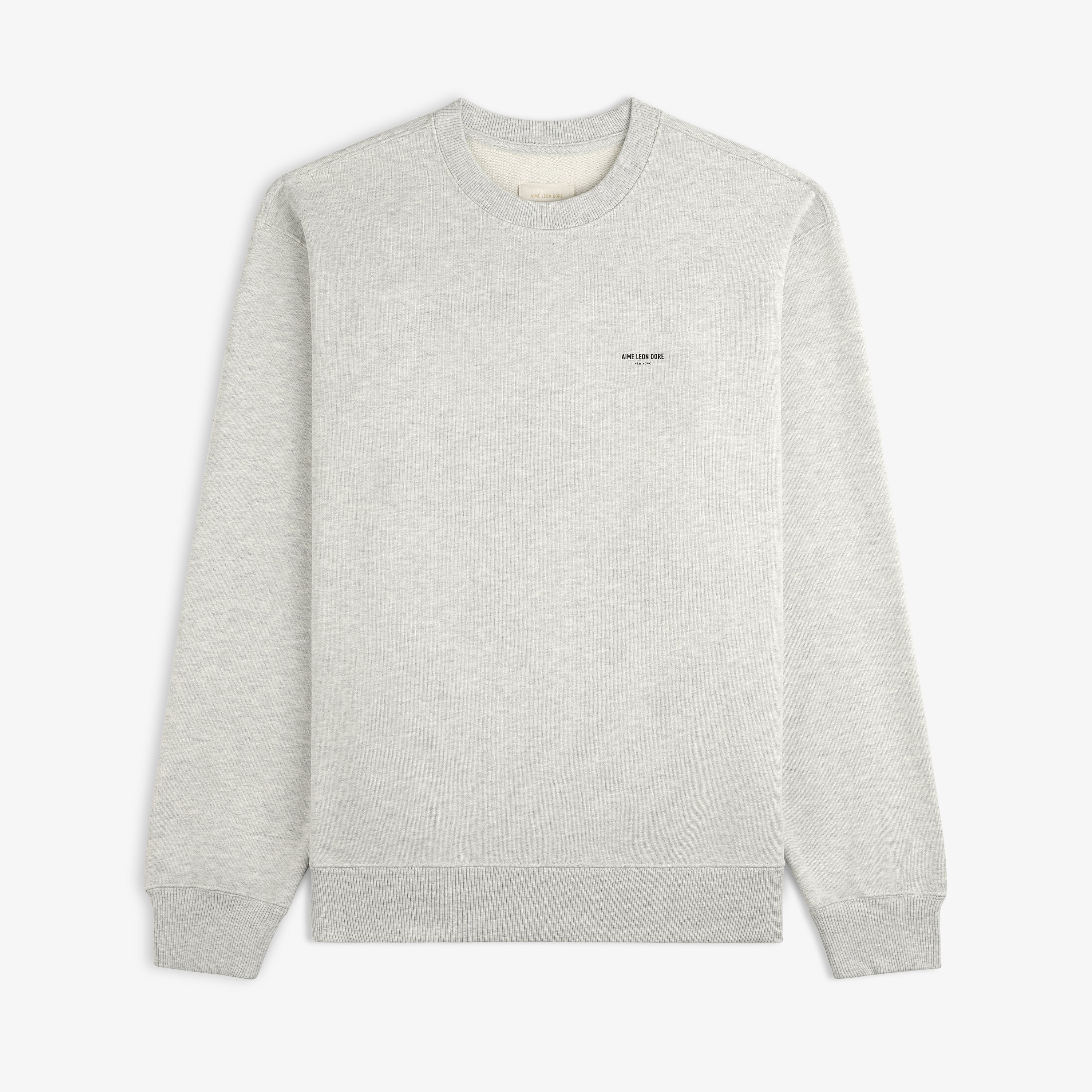 aim-leon-dore-micro-logo-crewneck-sweatshirt-grau image 1