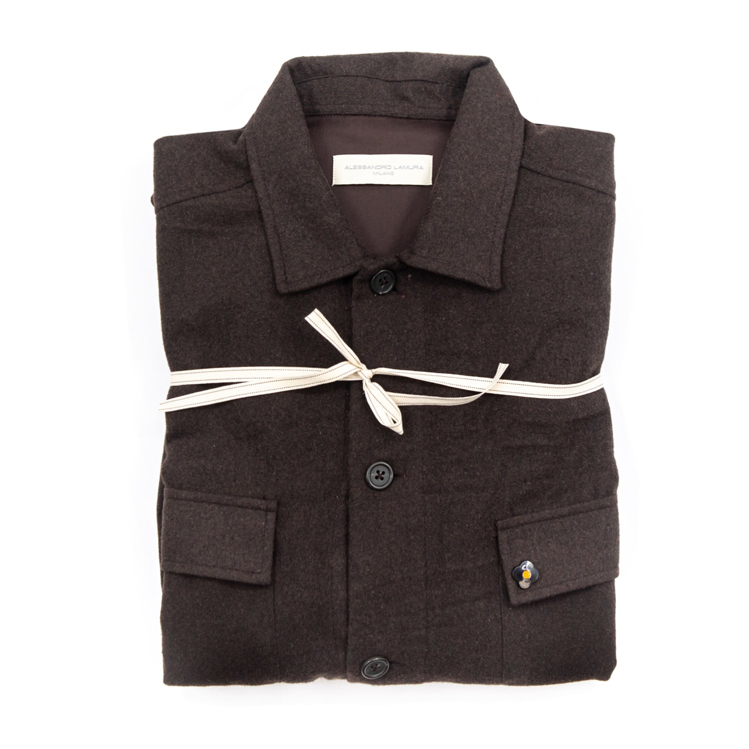 alessandro-lamura-herren-shirt-jacket-wolle-schokobraun image 2