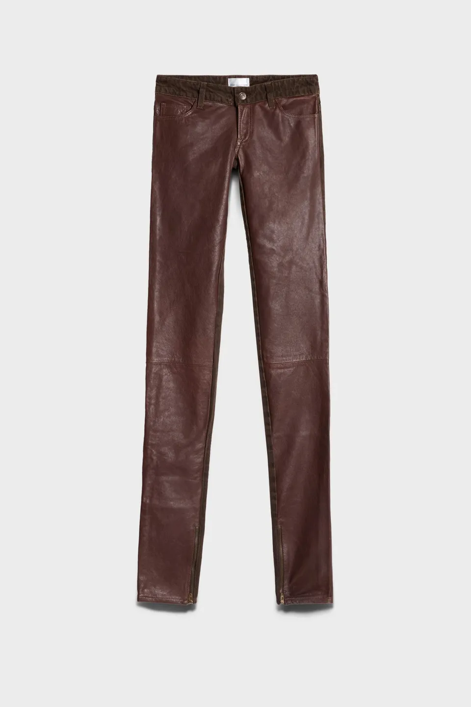 7-for-all-mankind-y2k-skinny-jeans-noho-brown-coated-low-rise image 1