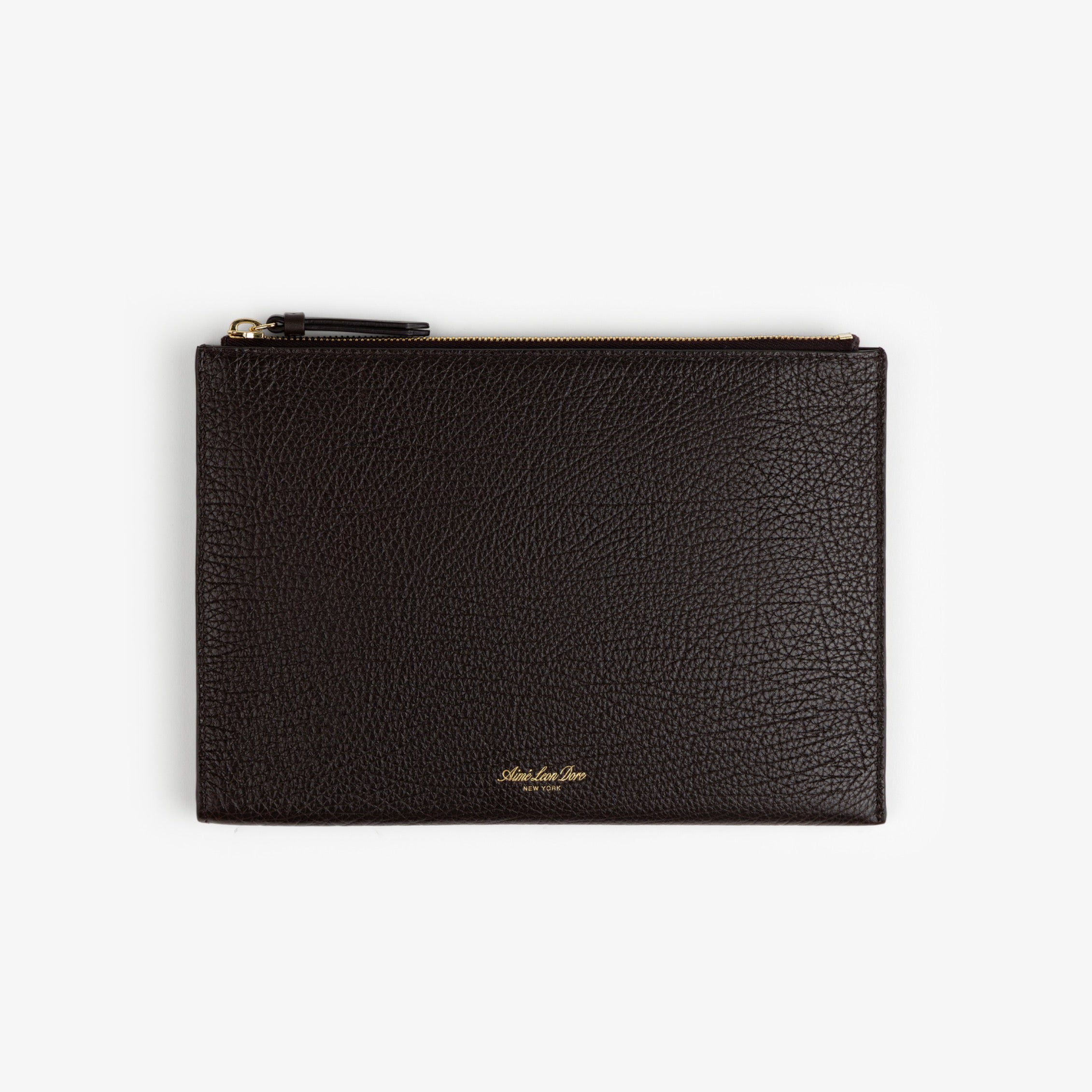 aim-leon-dore-small-tumbled-leather-pouch-braun image 1