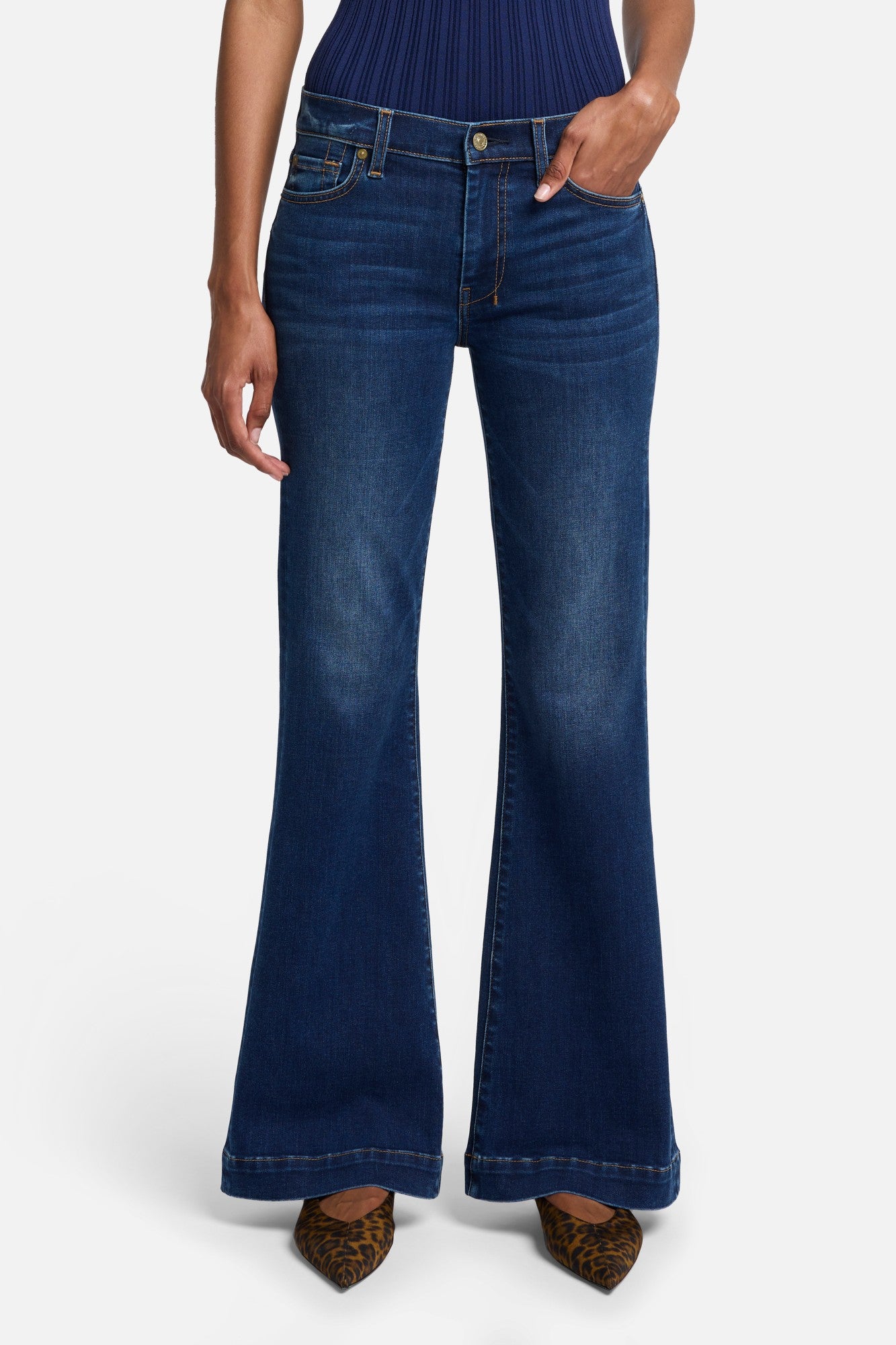 7-for-all-mankind-tailorless-dojo-in-moreno-flare-jeans-dunkelblau image 2
