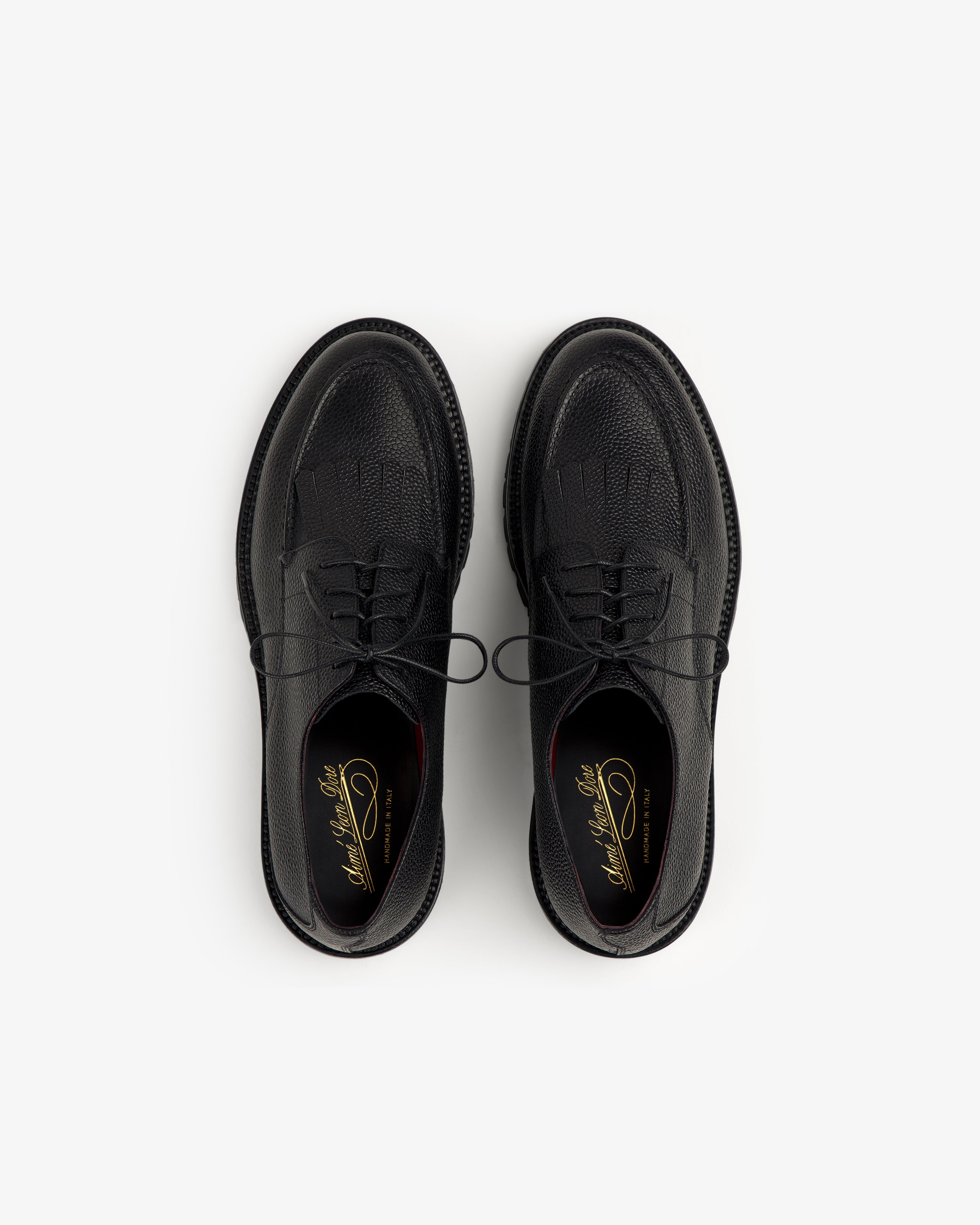 aim-leon-dore-leather-lug-sole-derby-lederschuhe-schwarz image 5