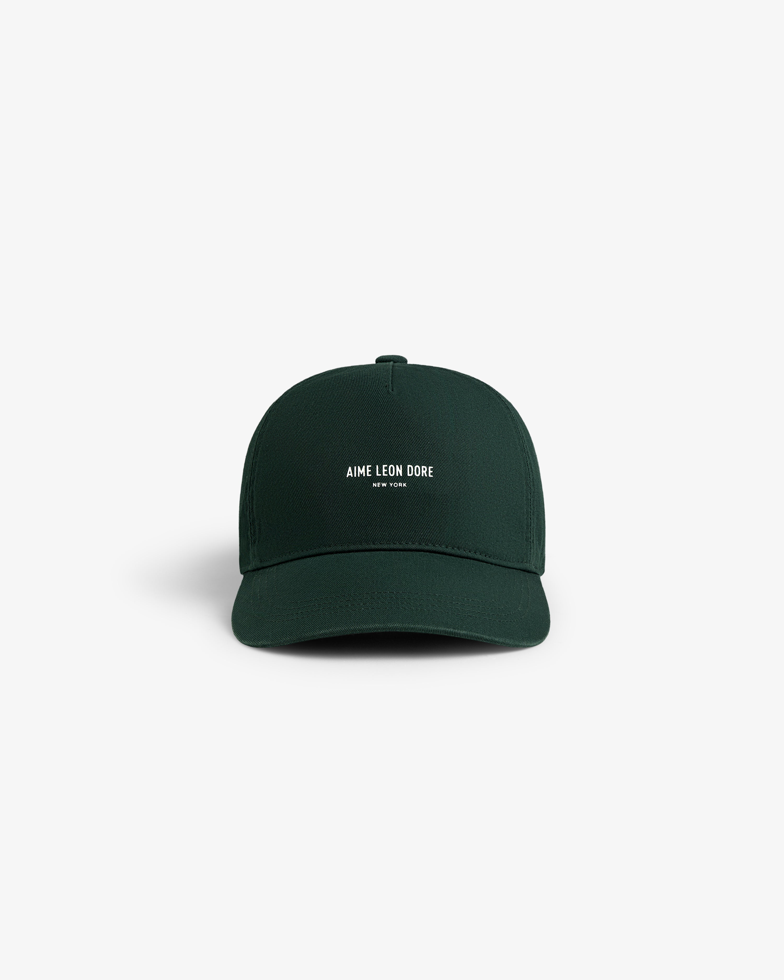 aim-leon-dore-micro-logo-hat-cap-gr-n-cotton-twill image 2