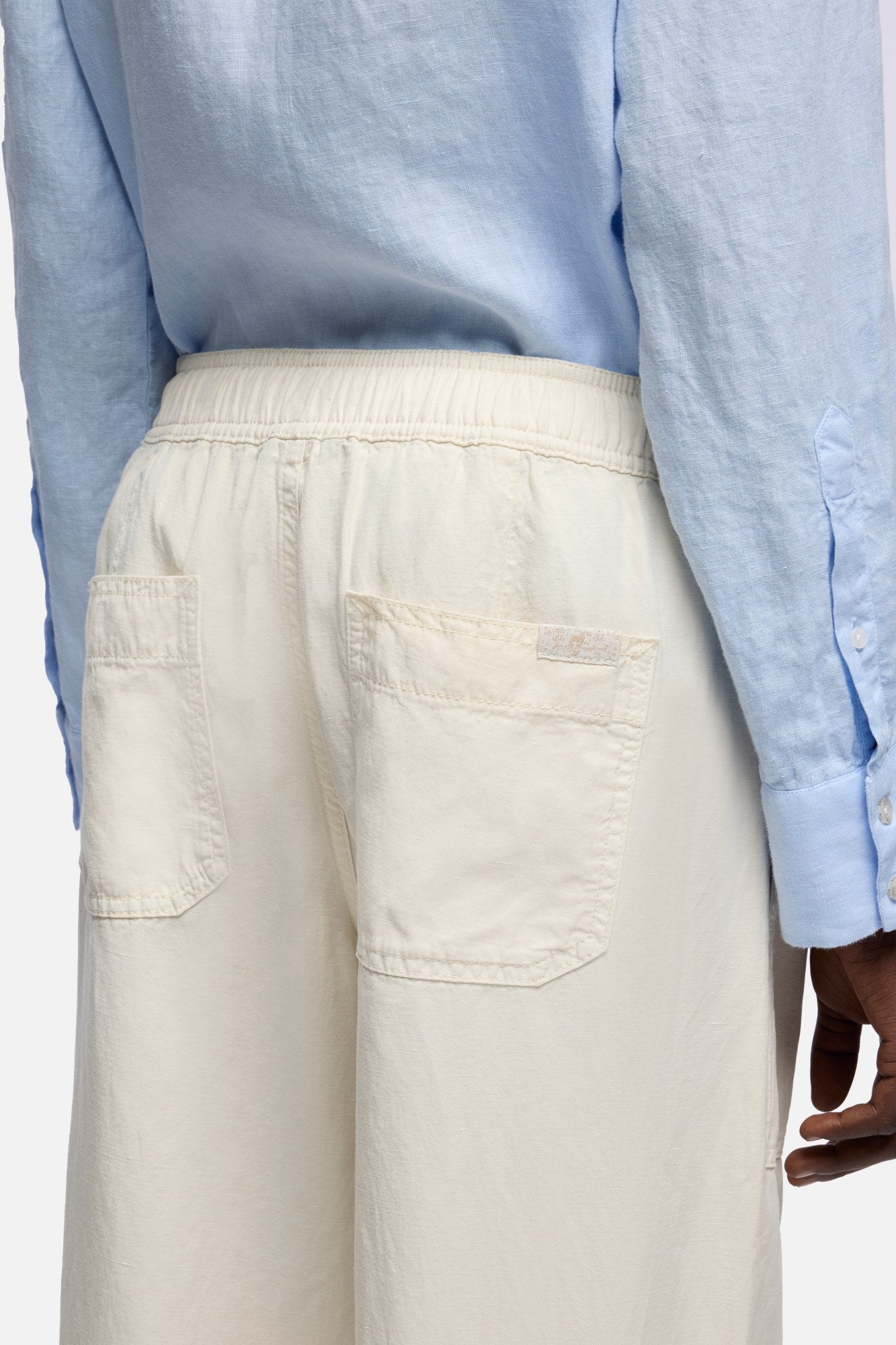 7-for-all-mankind-utility-pull-on-wide-leg-hose-lyocell-leinen-ecru image 4