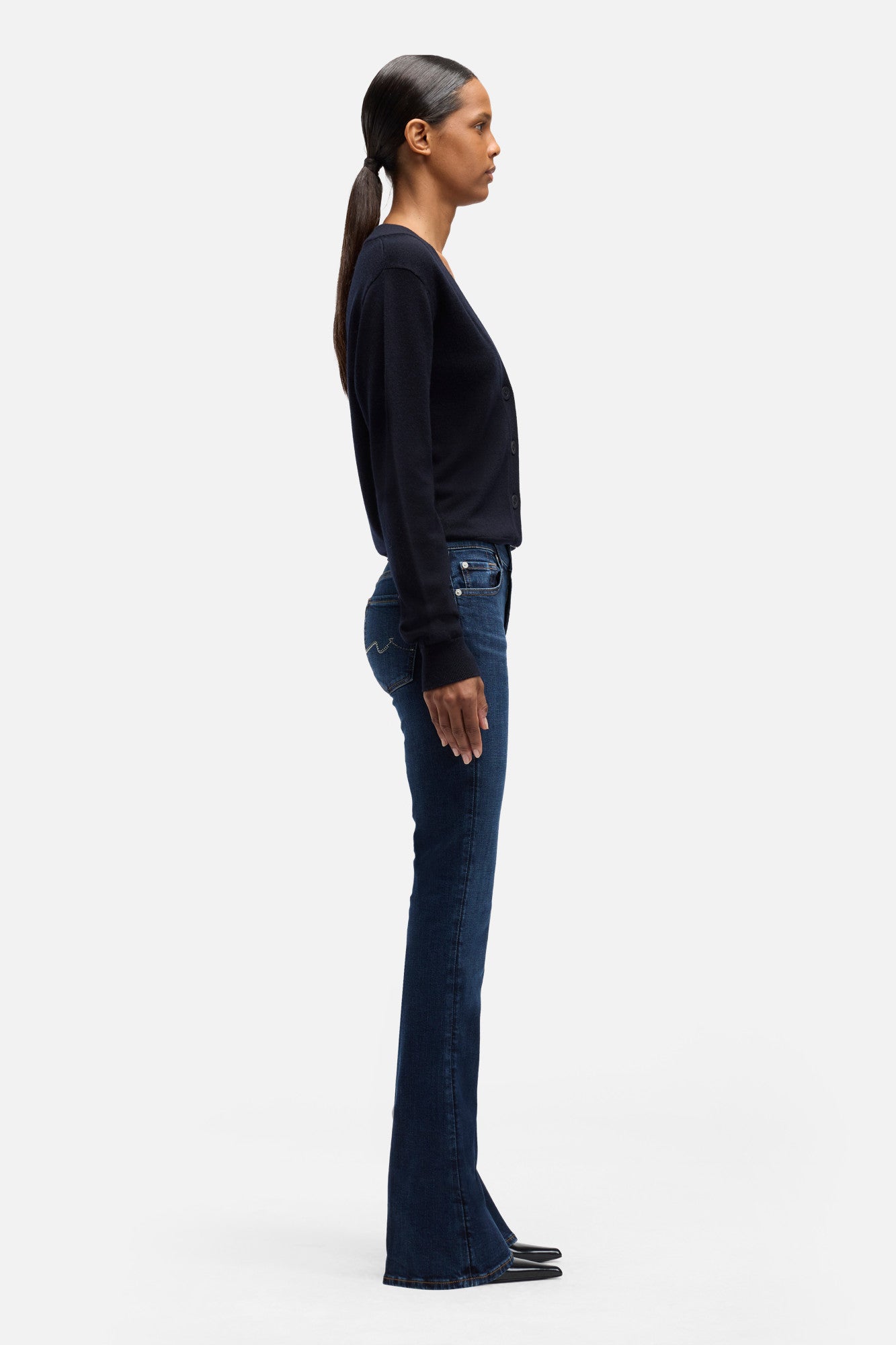 7-for-all-mankind-embellished-pocket-bootcut-jeans-midnight-fade-damen image 6