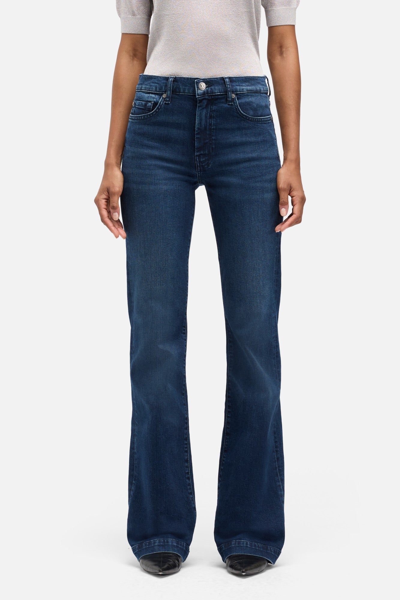 7-for-all-mankind-dojo-jeans-spill-mid-rise-flare-damenjeans-dunkelblau image 3