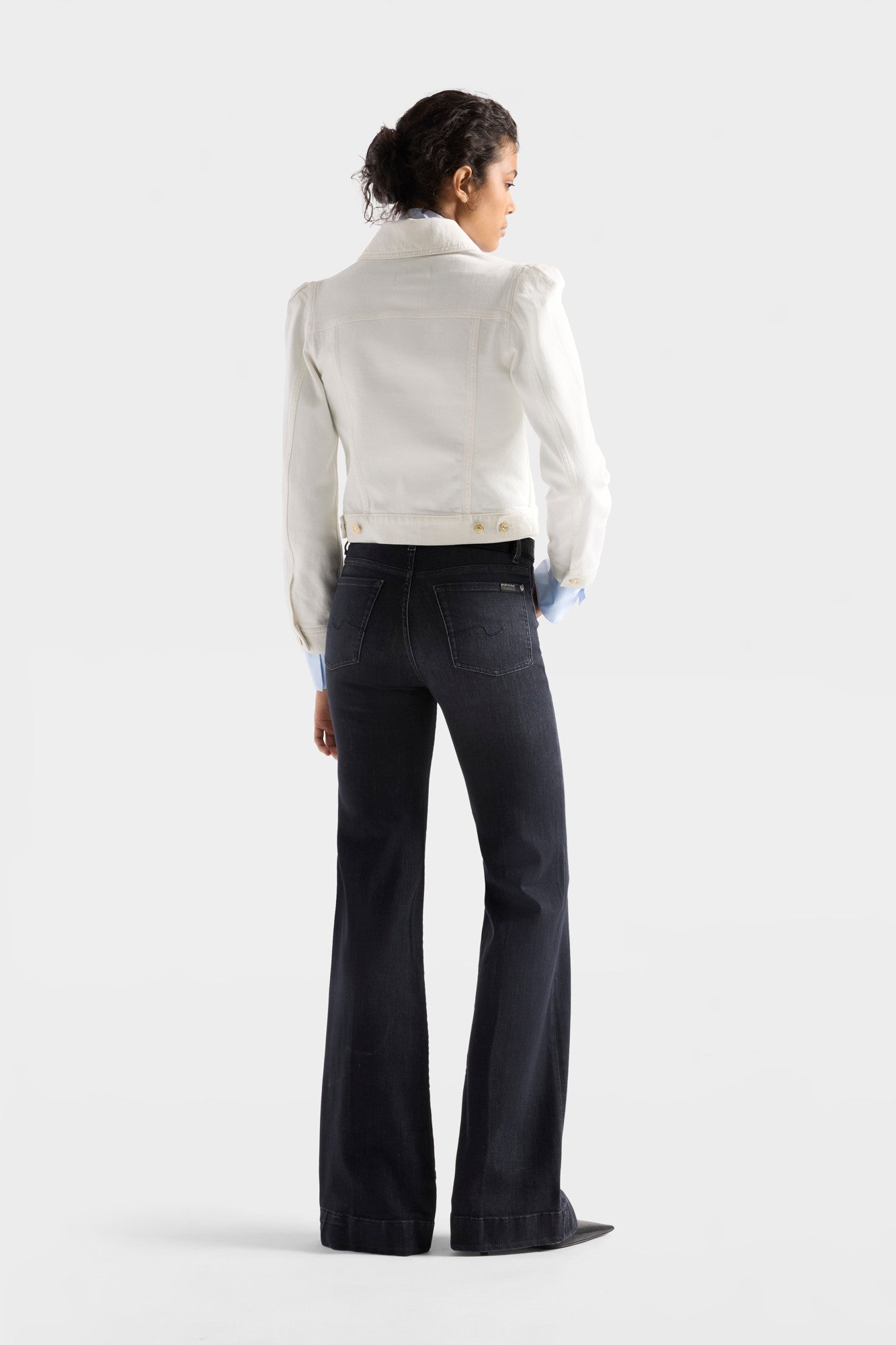 7-for-all-mankind-modern-dojo-damen-flare-jeans-slim-illusion-blackout image 5