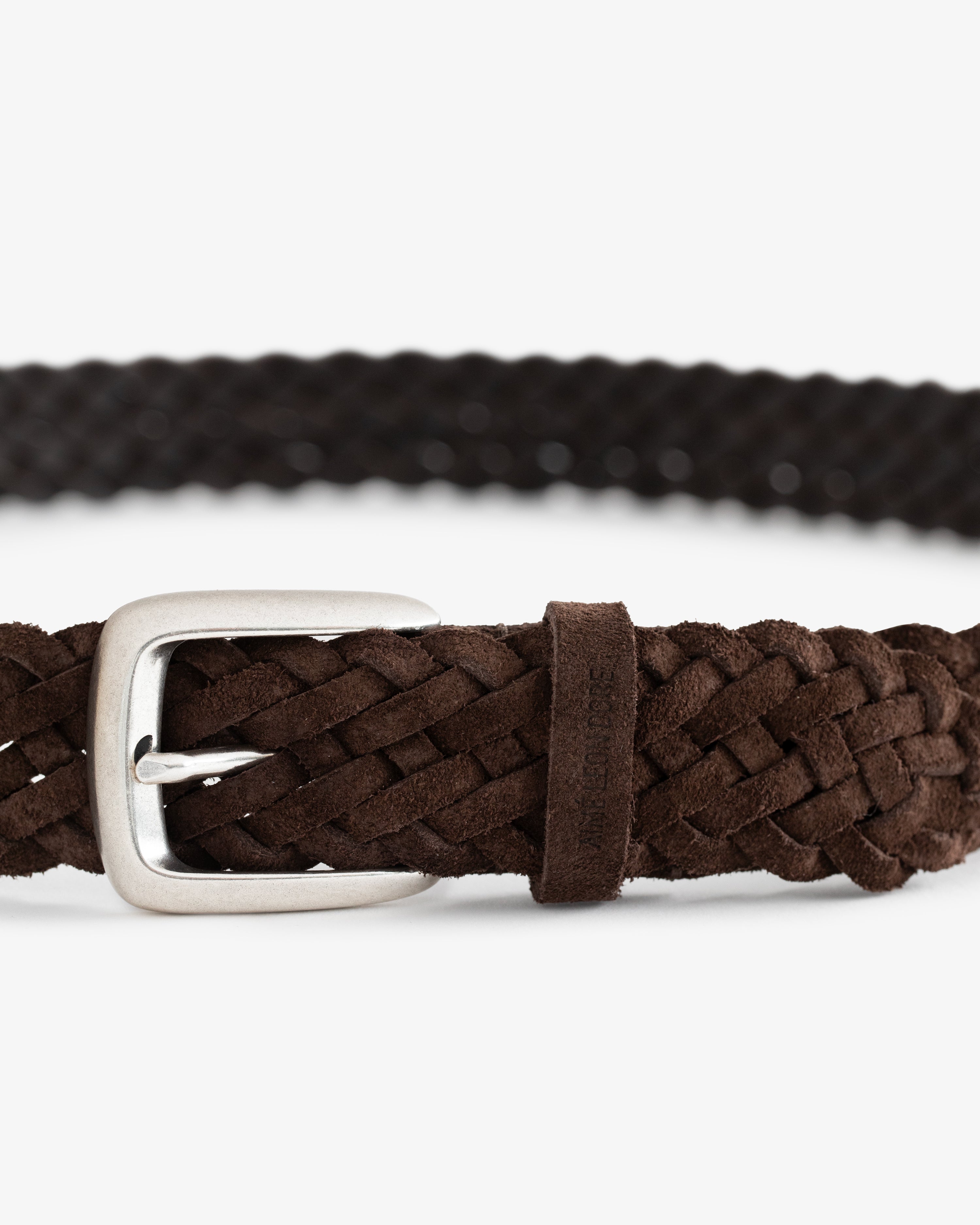aim-leon-dore-braided-suede-belt-braun image 3