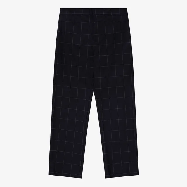 aim-leon-dore-windowpane-anzughose-navy-schurwolle image 1