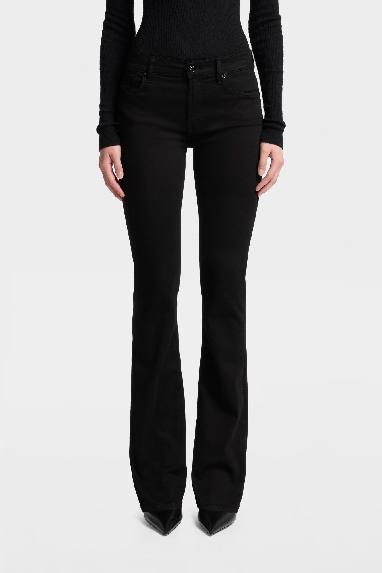 7-for-all-mankind-petite-bootcut-jeans-damen-in-b-air-rinsed-black image 3