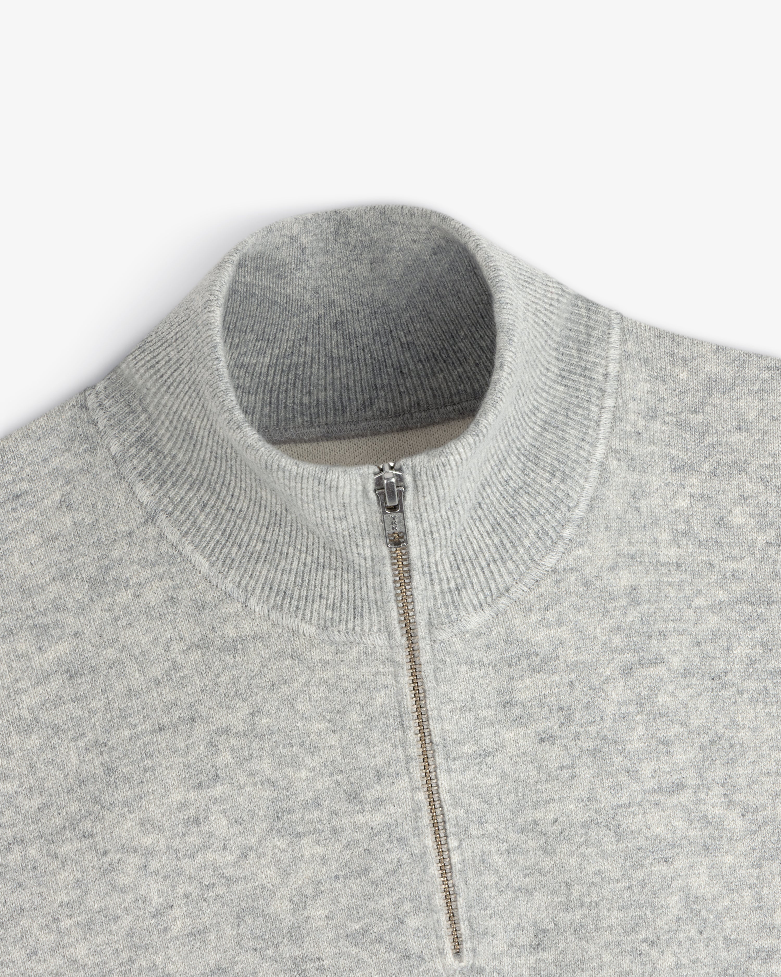 aim-leon-dore-quarter-zip-pavilion-cashmere-pullover-grau image 3