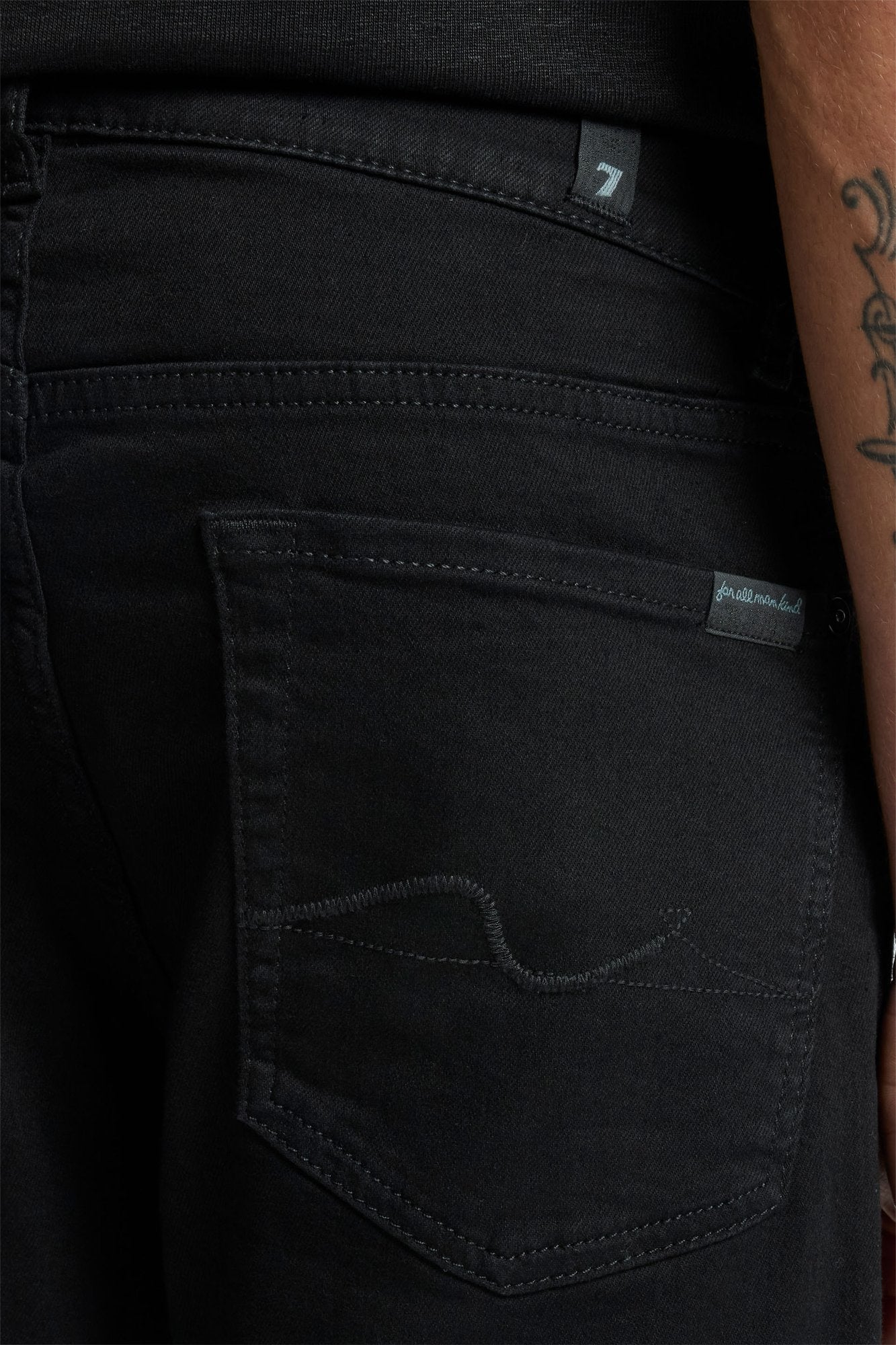 7-for-all-mankind-standard-herren-jeans-denim-black-onyx-straight image 4