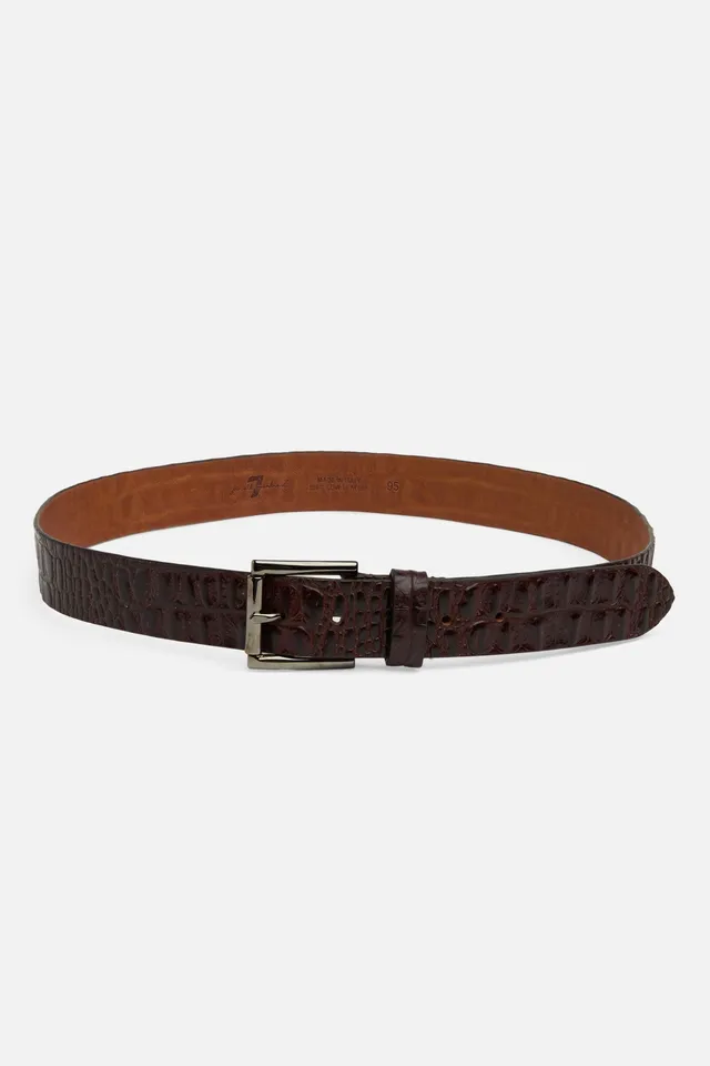 7-for-all-mankind-croc-italian-leather-belt-brown-herreng-rtel image 1