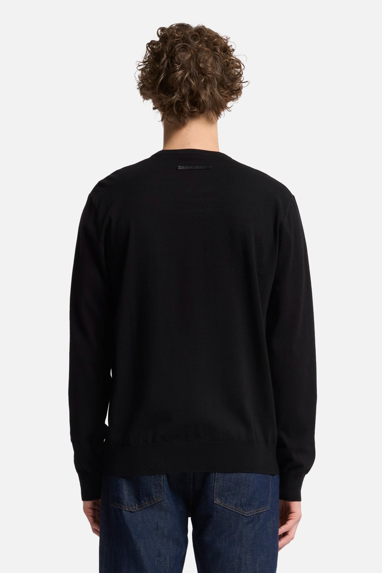 7-for-all-mankind-classic-cotton-langarm-pullover-schwarz image 5