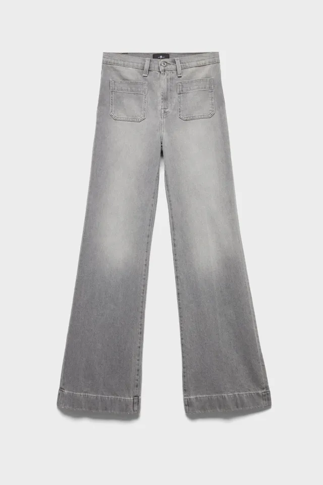 7-for-all-mankind-modern-dojo-flare-jeans-denim-metal image 1