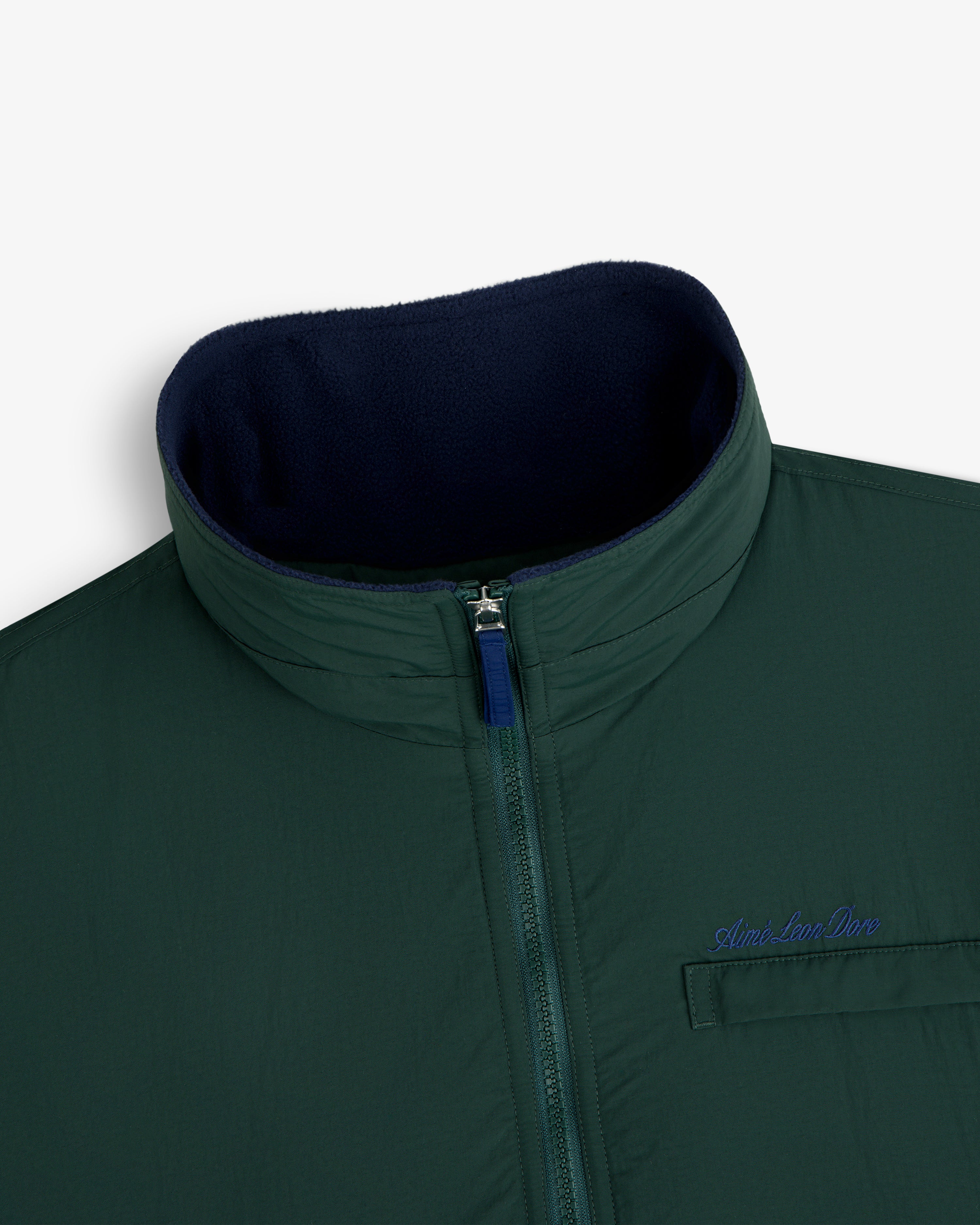 aim-leon-dore-fleece-lined-sport-windbreaker-gr-n image 4