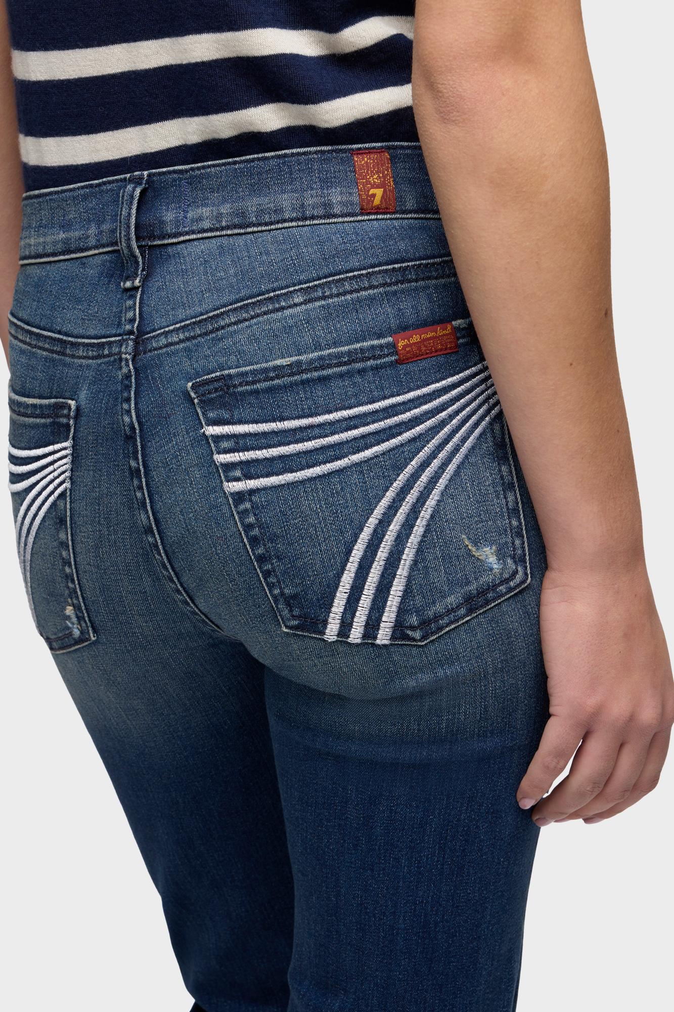 7-for-all-mankind-dojo-36-slim-illusion-lake-blue-flare-jeans-damen image 4