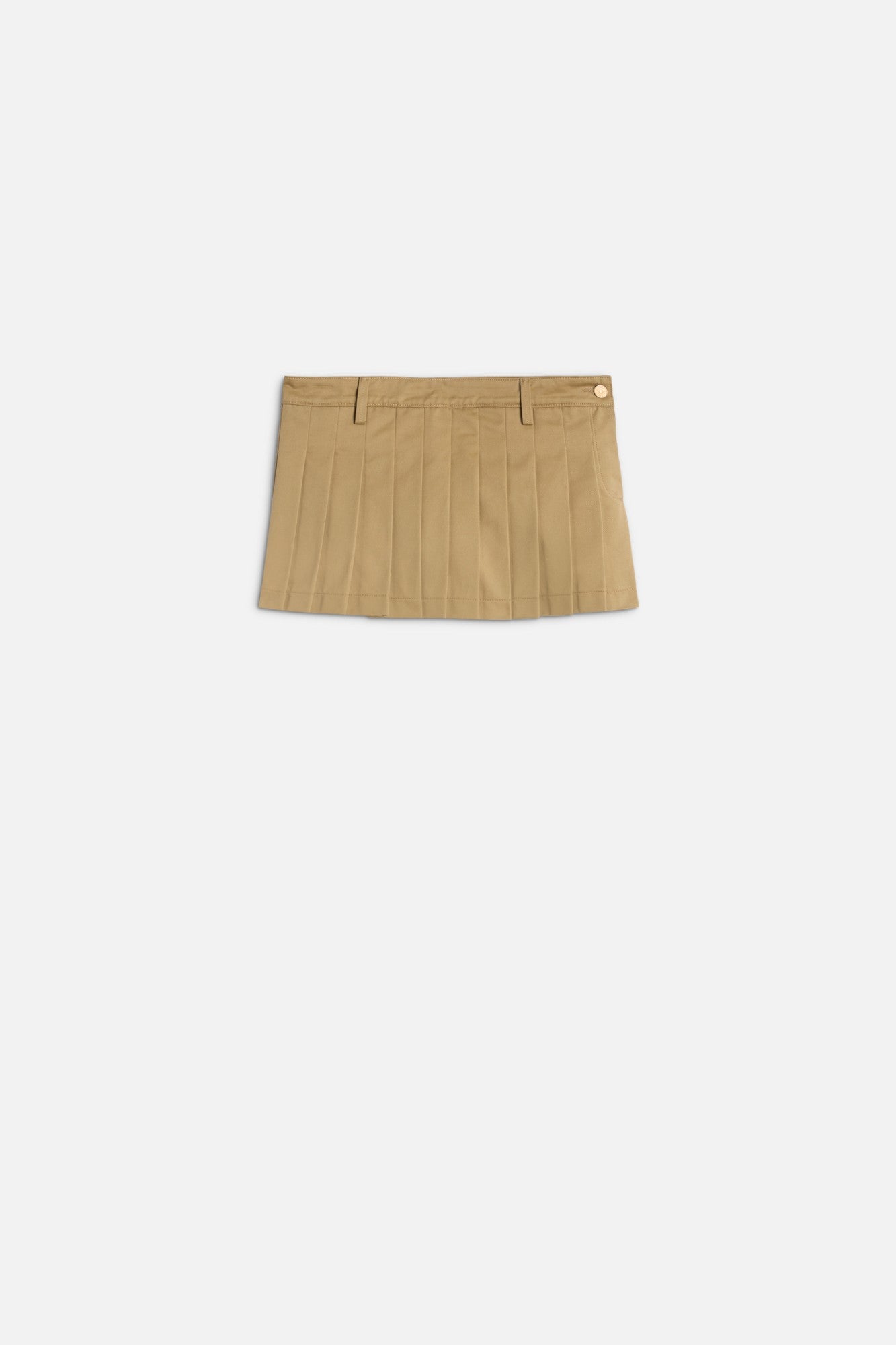 7-for-all-mankind-comfort-twill-mini-faltenrock-sand-storm image 1