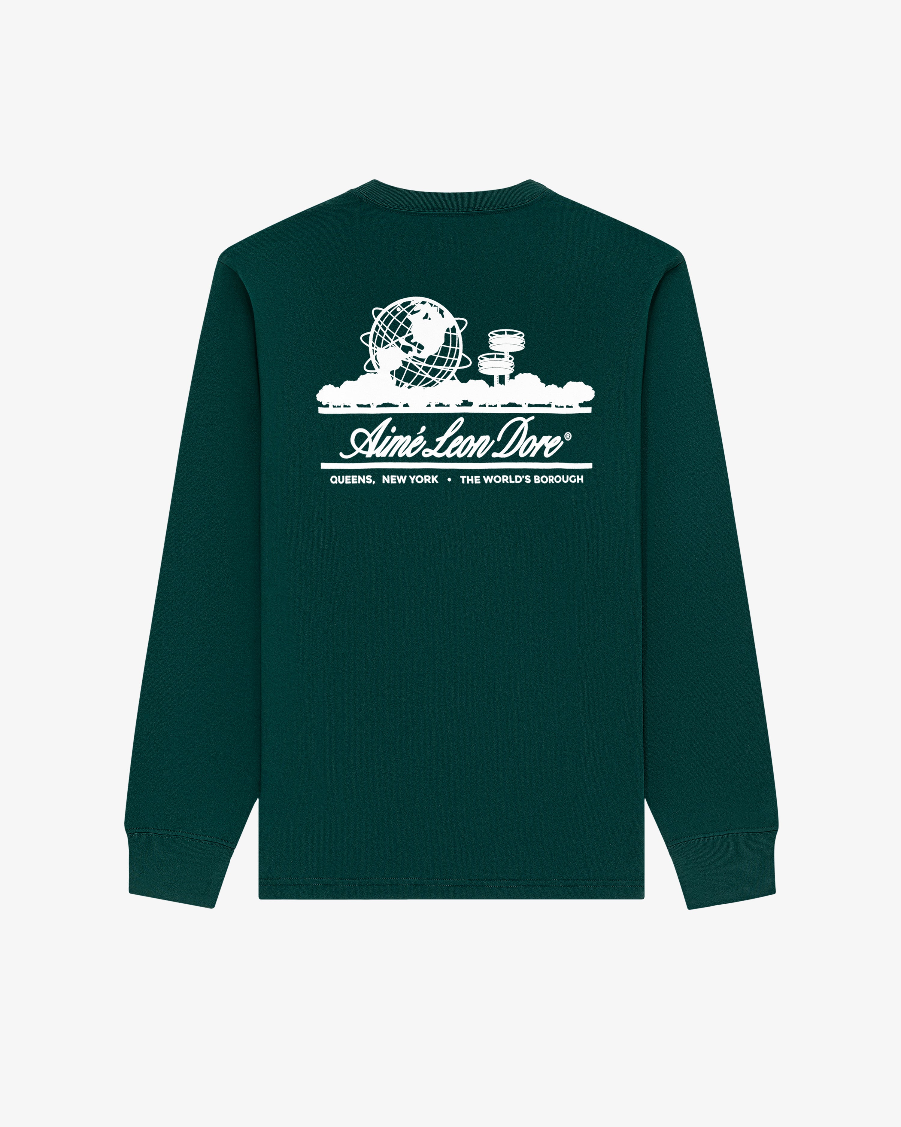 aim-leon-dore-long-sleeve-unisphere-tee-gr-n image 2