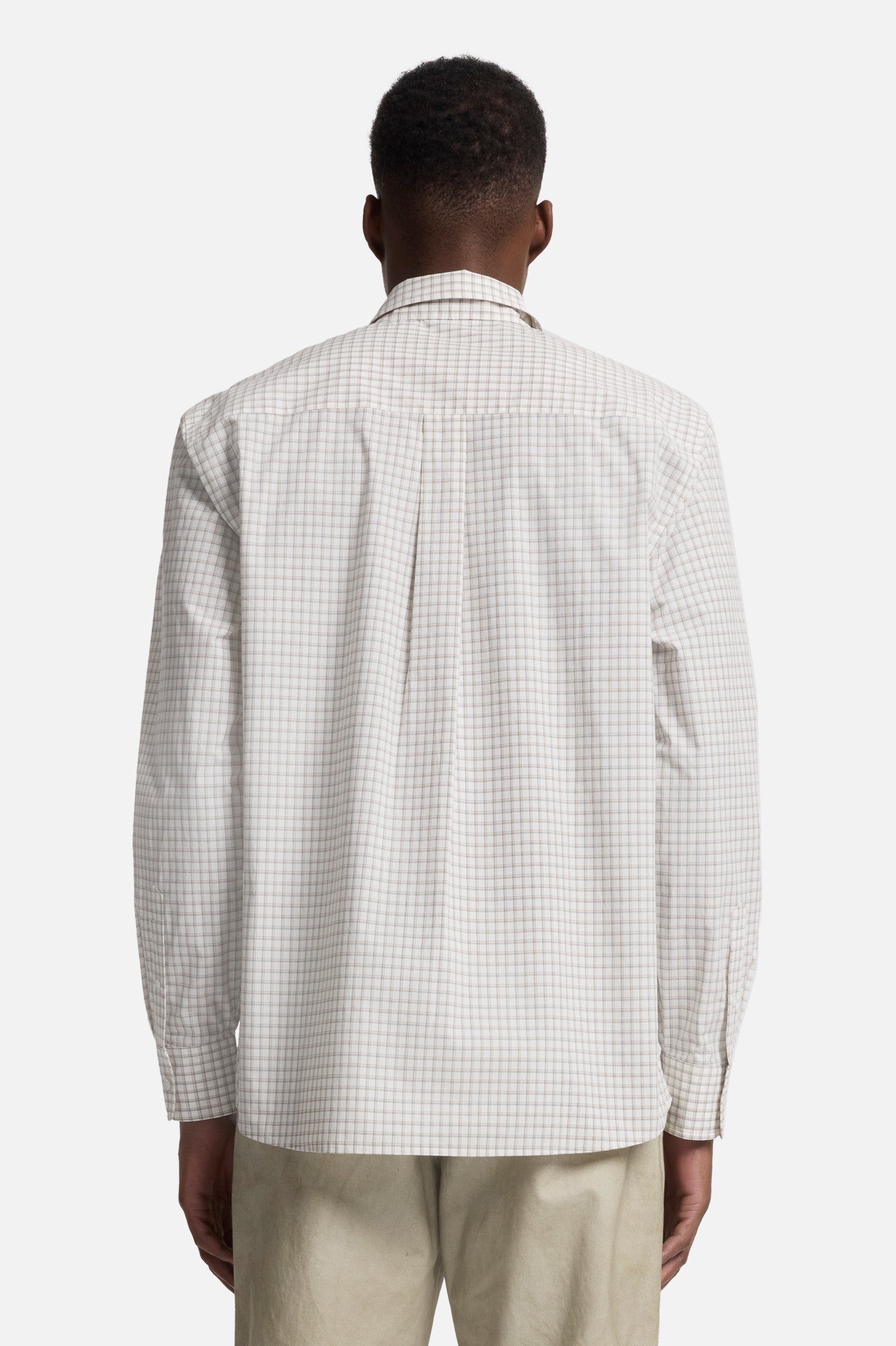 7-for-all-mankind-langarm-poplin-hemd-beige-check-herren image 5