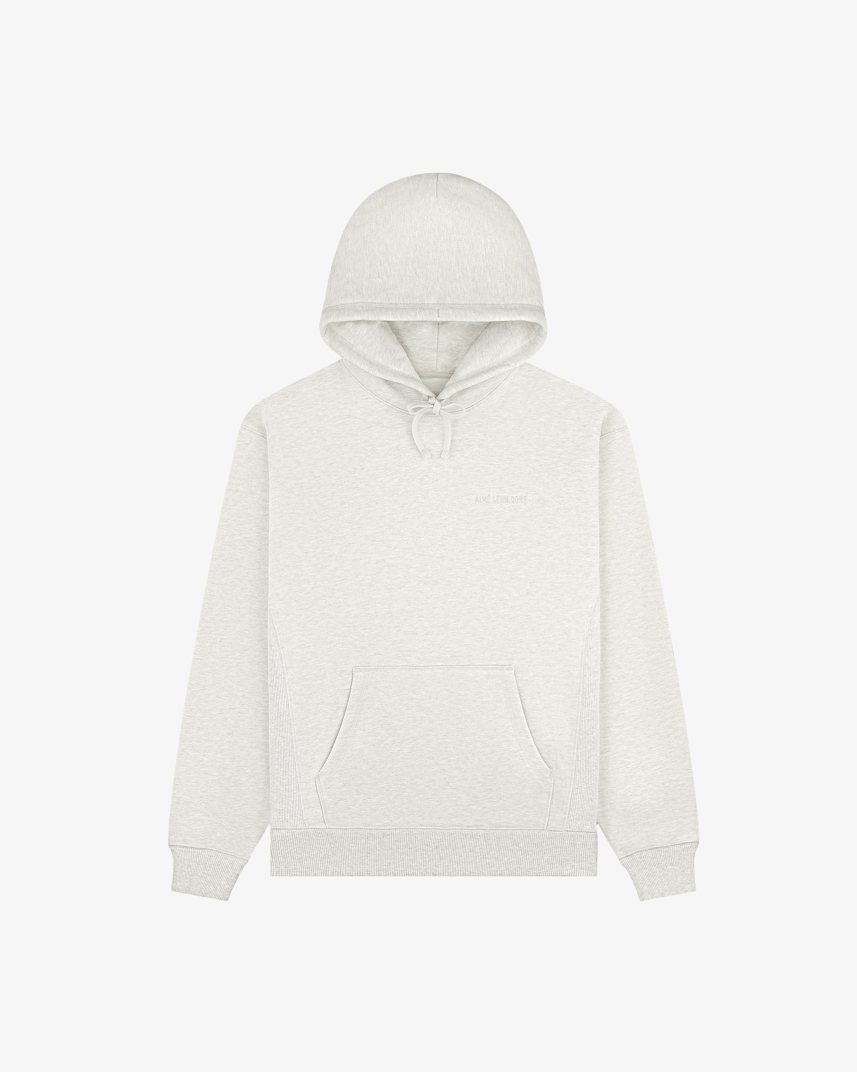 aim-leon-dore-tonal-logo-hoodie-oatmeal-aus-baumwolle image 2
