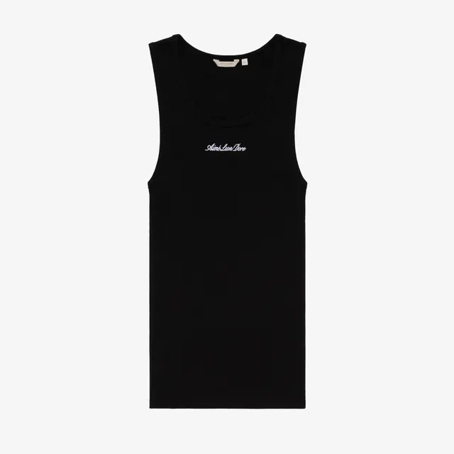 aim-leon-dore-embroidered-logo-tank-top-schwarzes-tank image 1