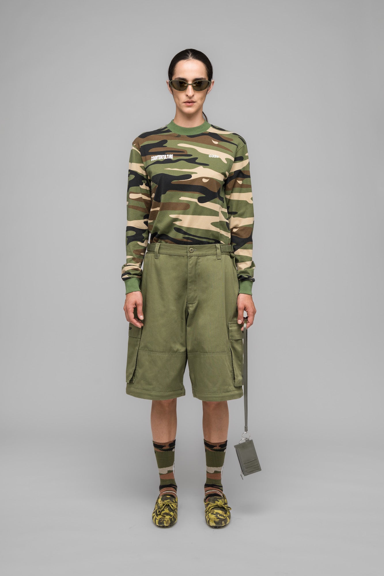 032c-masked-choice-cargo-pants-zip-off-faded-green image 2
