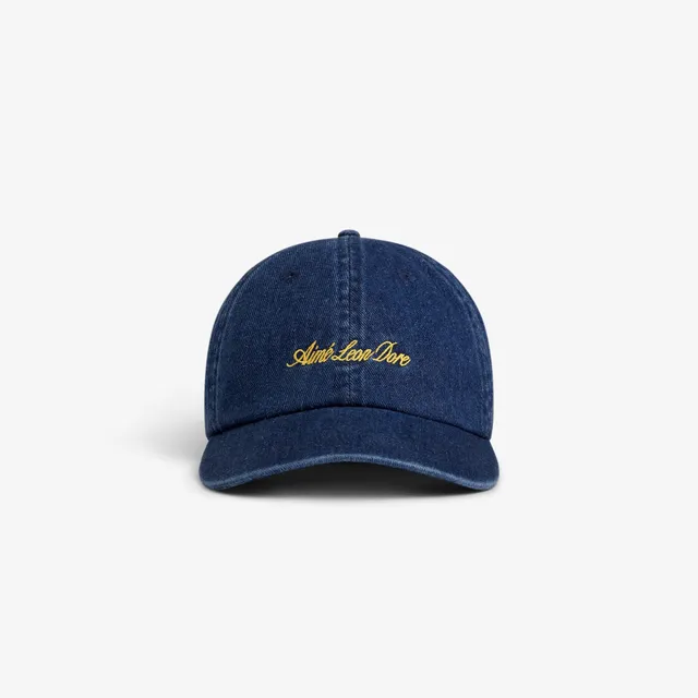 aim-leon-dore-denim-script-hat-cap-blau image 1