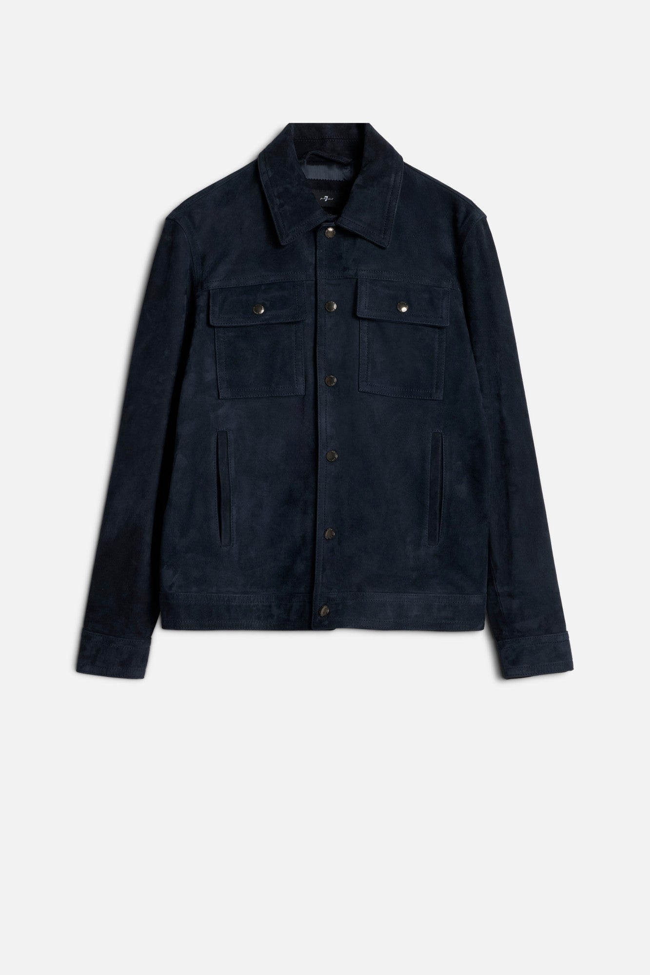 7-for-all-mankind-modern-trucker-jacket-truckerjacke-suede-midnight-herren image 1