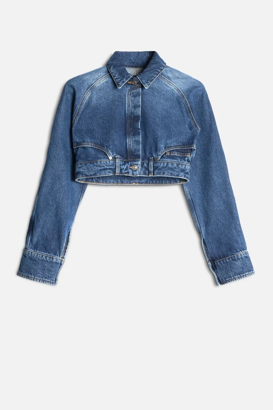 7-for-all-mankind-denim-cropped-jacket-damen-jeansjacke-in-waivy-mid-blue image 1